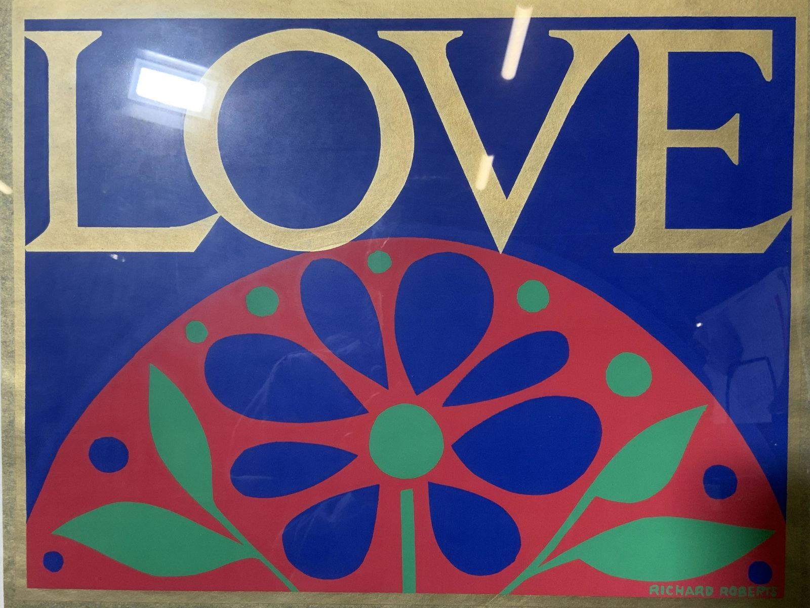 RICHARD ROBERTS Signed LMT Ed Love Serigraph (1 of 11)