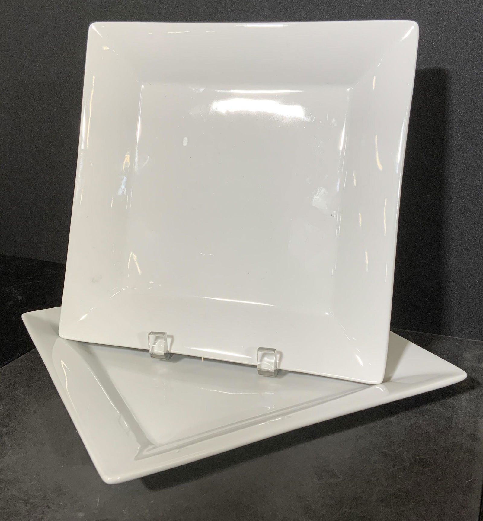 Lot 2 CRATE & BARREL Square Plates (1 of 4)