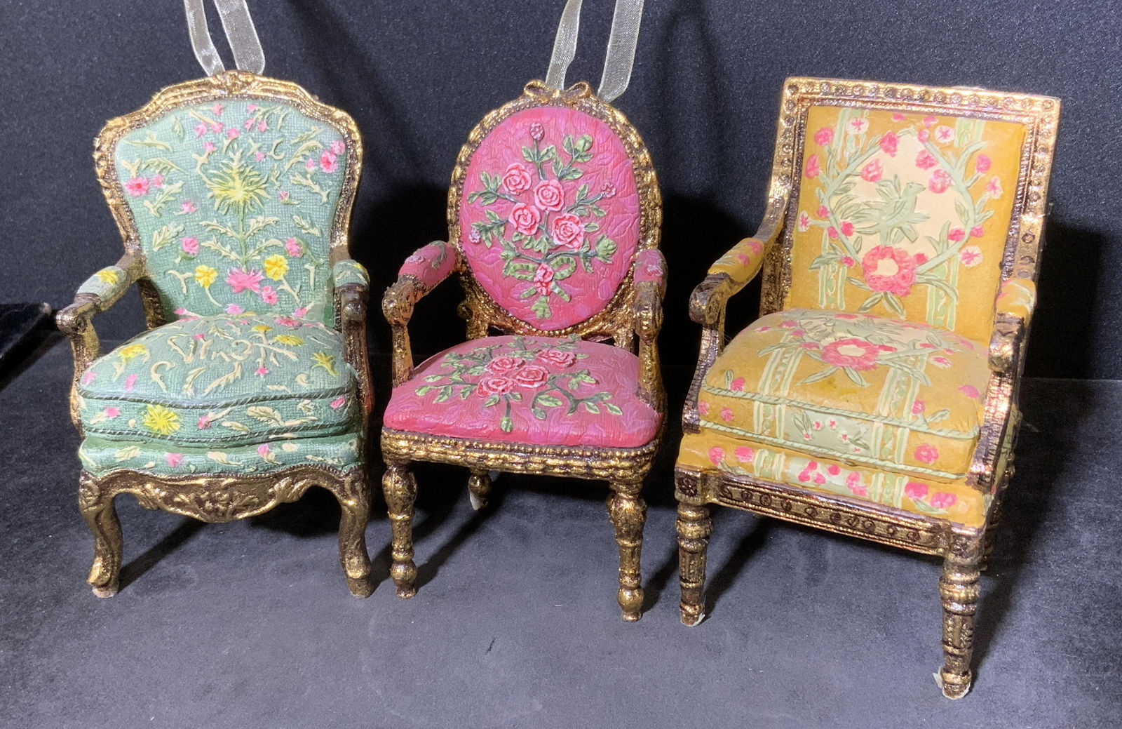 Lot 3 MMA Hand Painted Armchair Ornaments (1 of 5)