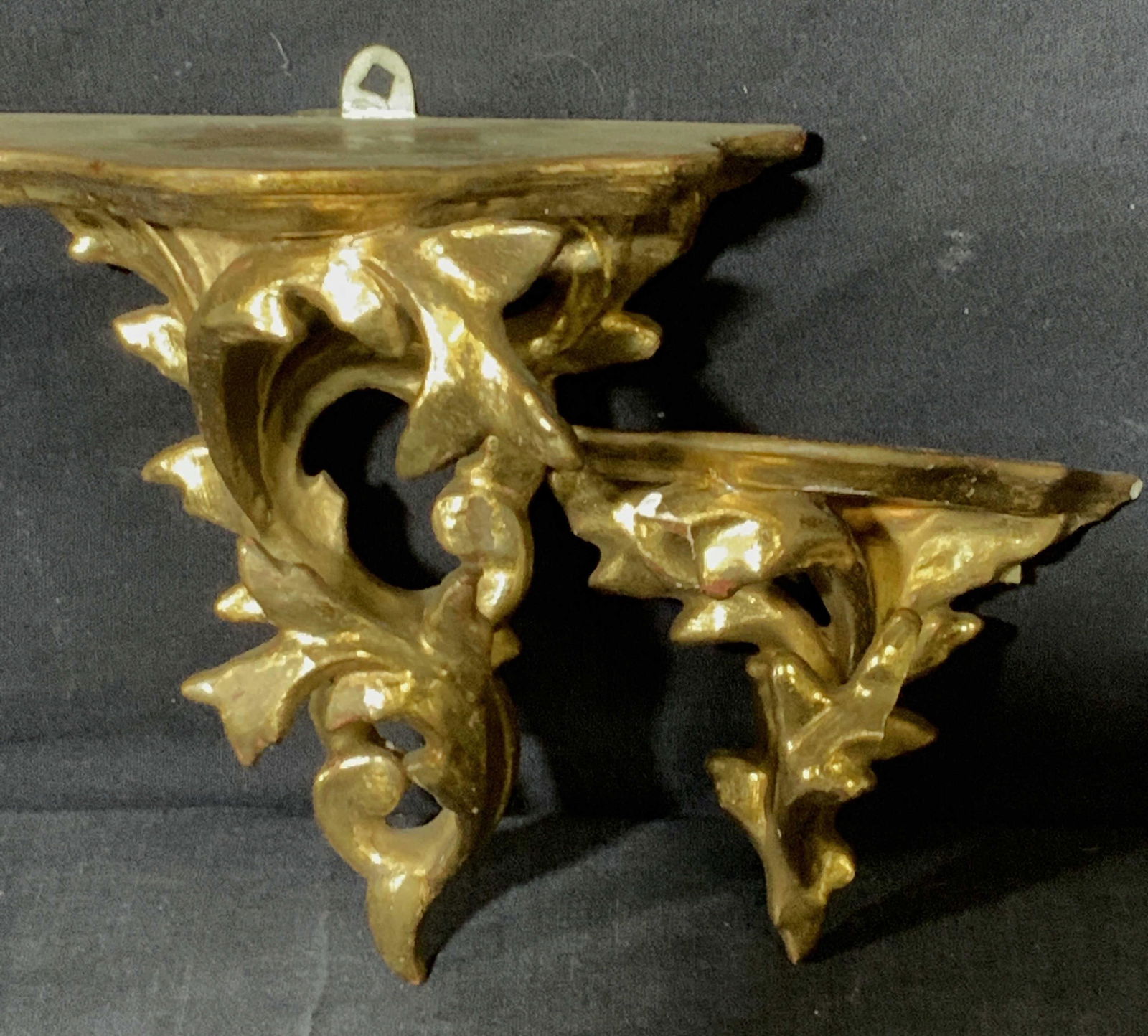 Giltwood Venetian Style Sconce Shelves, 2 (1 of 5)