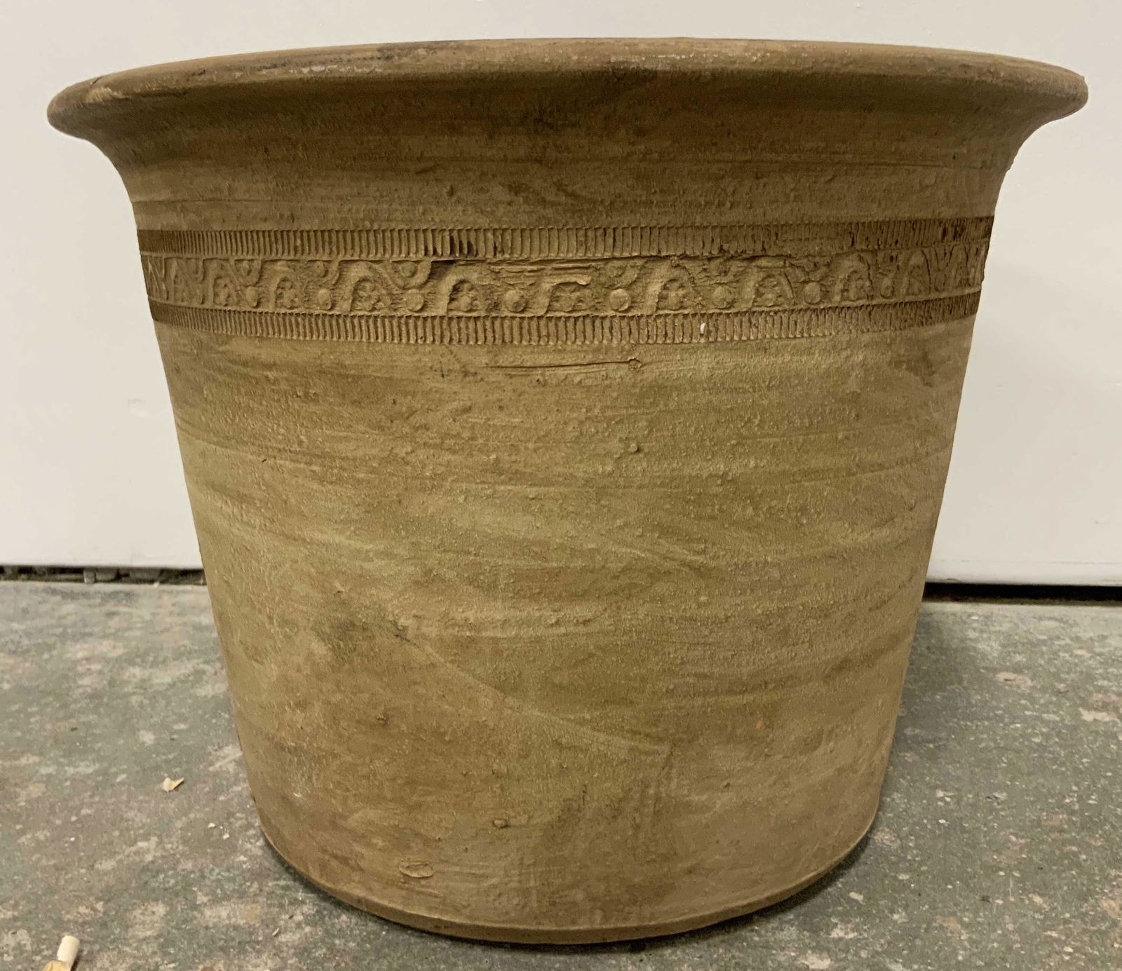 Vintage Floor Sized Handcrafted Pottery Planter (1 of 9)