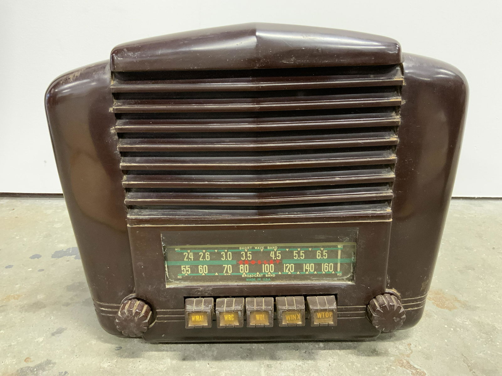 1937 Vintage CROSLEY 628B Bakelite Radio (1 of 8)
