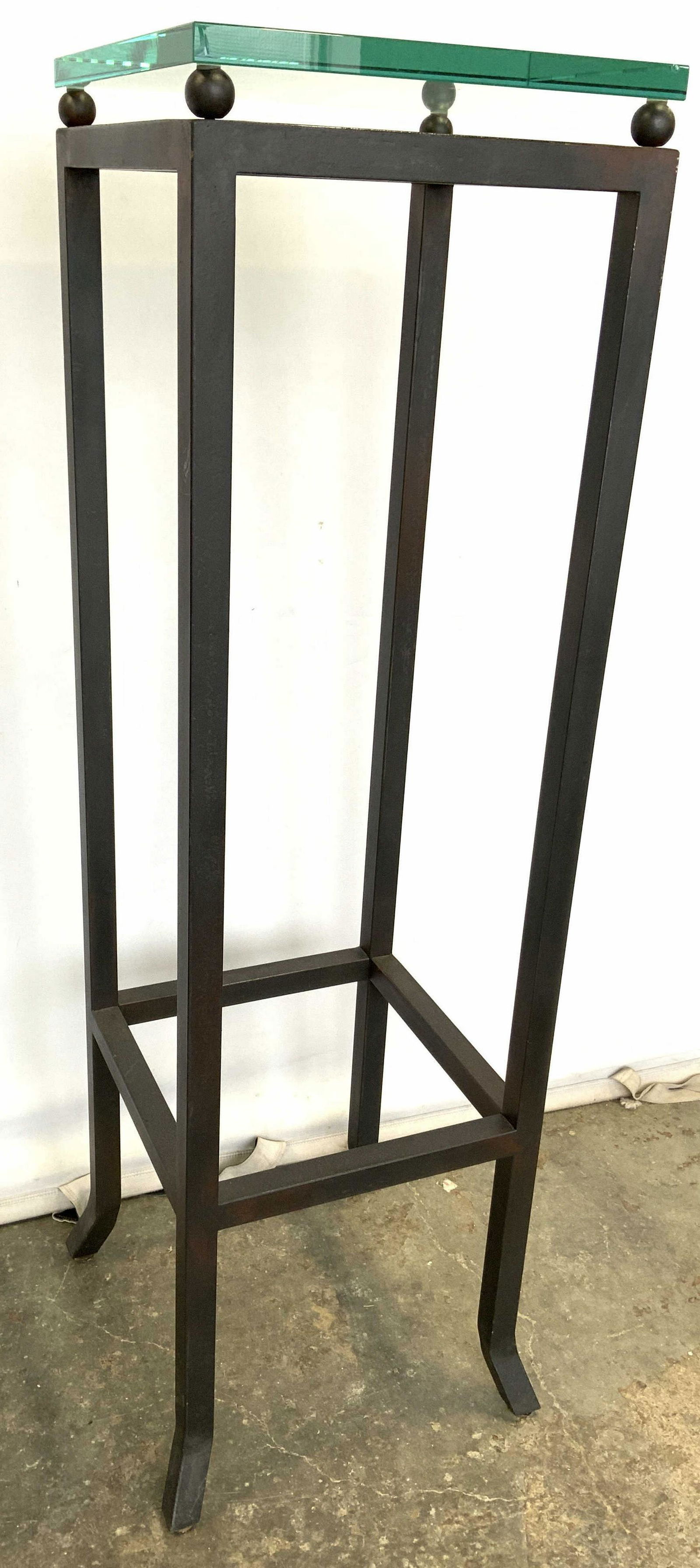 Iron Planter Stand W Glass Top (1 of 10)