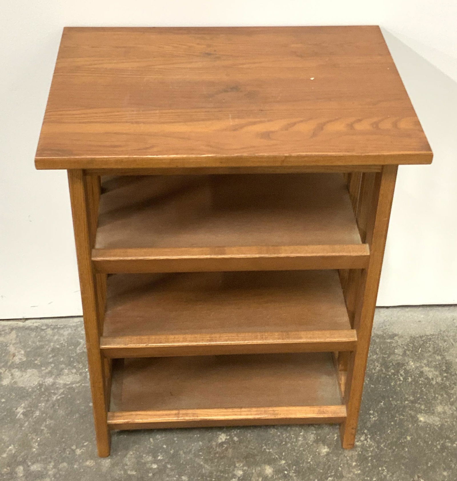 Vintage Wooden Three Shelf End Table (1 of 9)