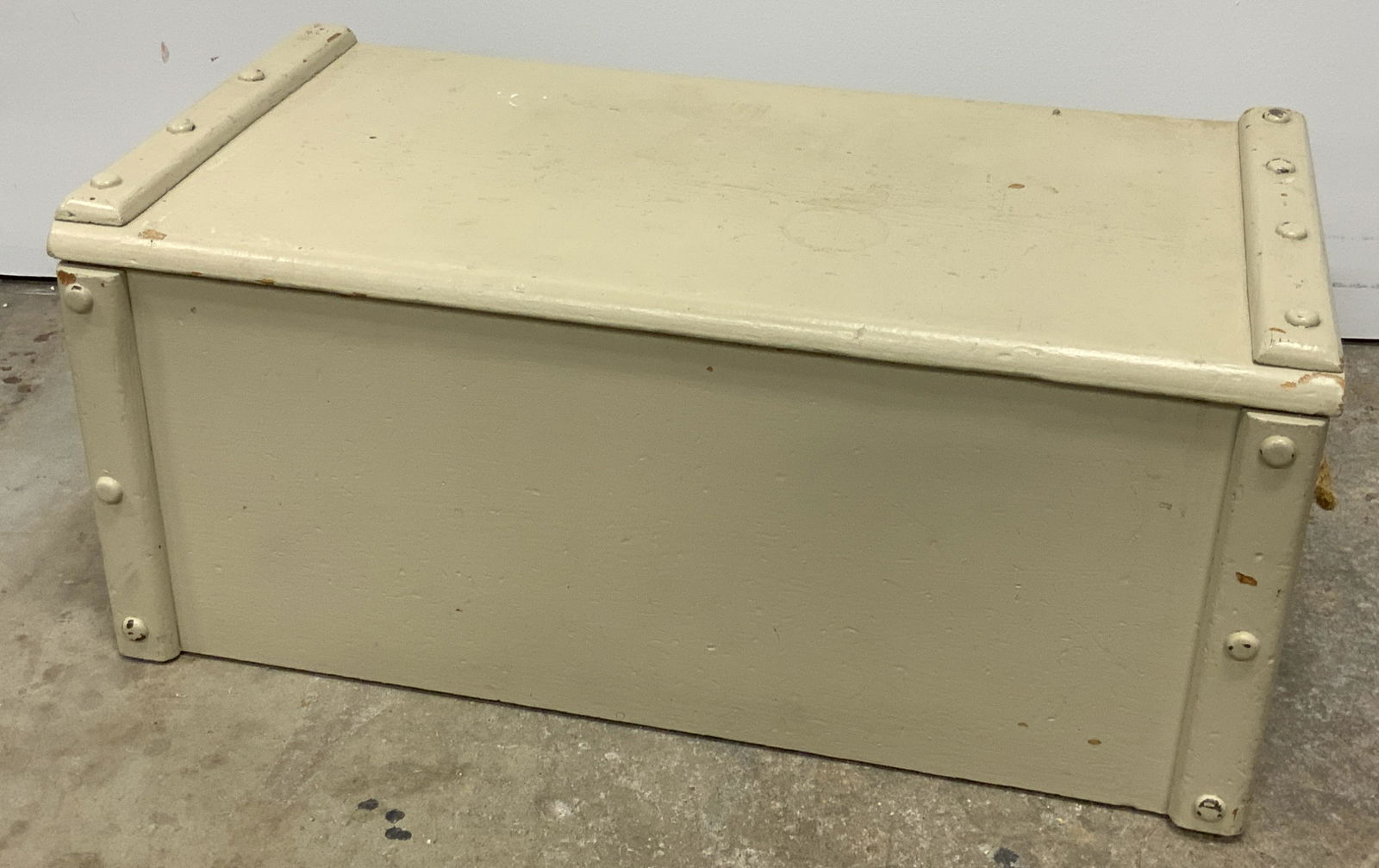 Vintage Painted Wooden Storage Chest (1 of 9)