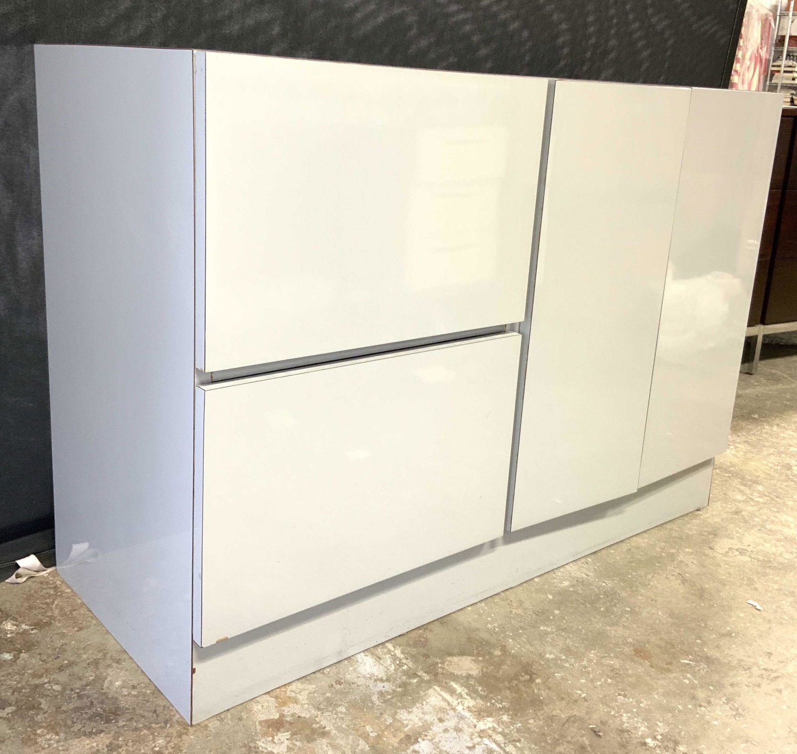 Vintage Grey Cabinet W Drawers (1 of 8)