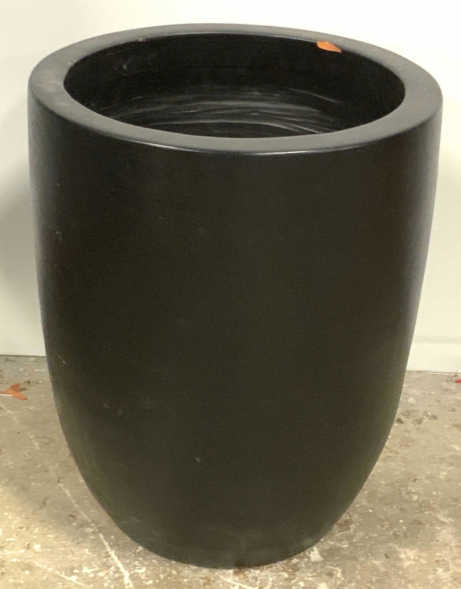 Oversized Painted Black Pottery Planter (1 of 9)