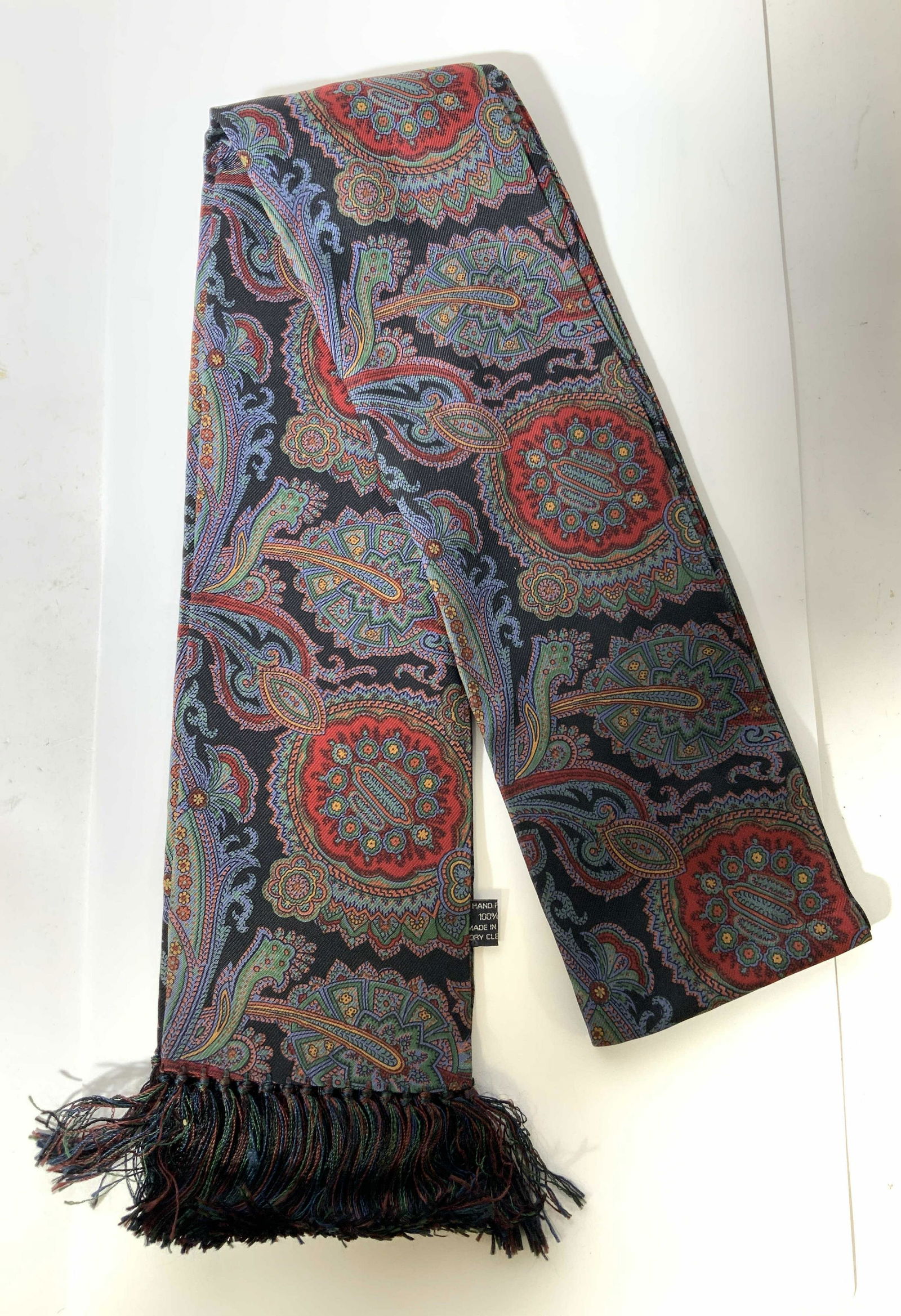 DRAKES Womens Hand Printed Silk Scarf (1 of 10)