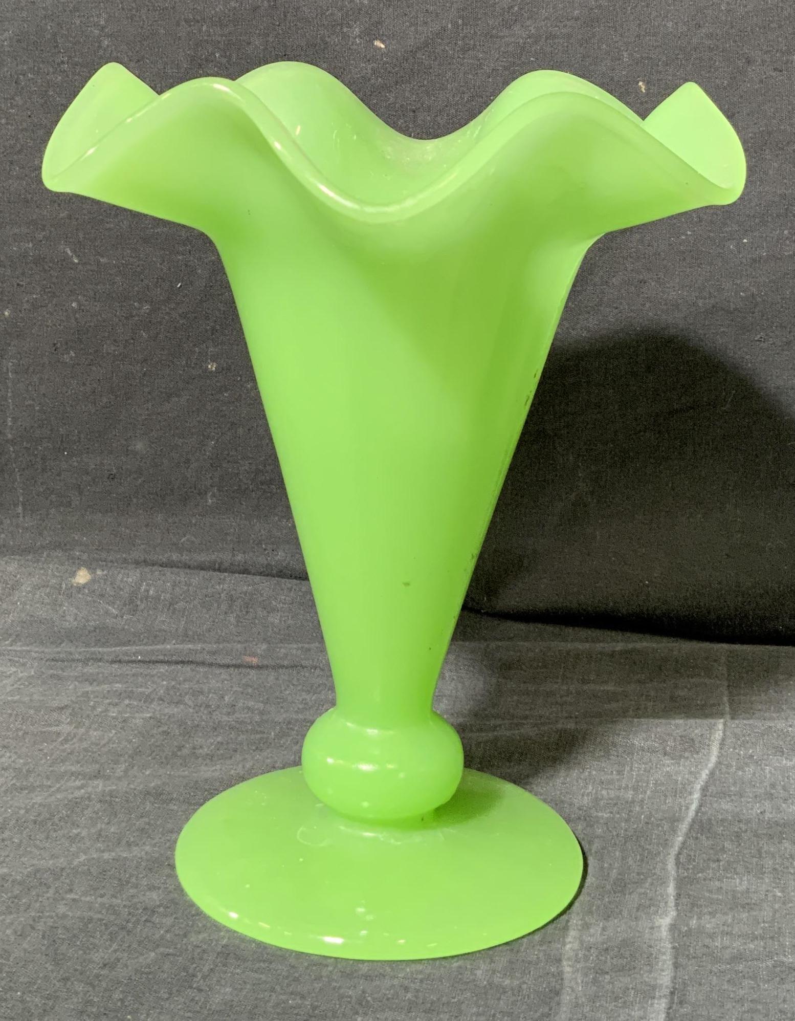 Mint Green Handkerchief Glass Vase (1 of 7)