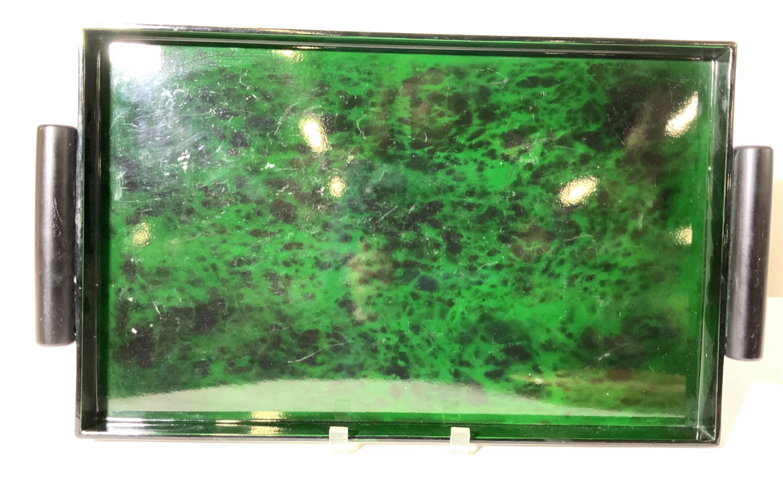 Nancy Calhoun Green Lacquer Serving Tray (1 of 10)