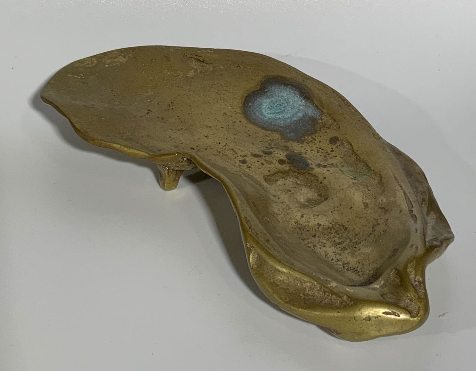 Organic Shaped Brass Trinket Dish (1 of 4)