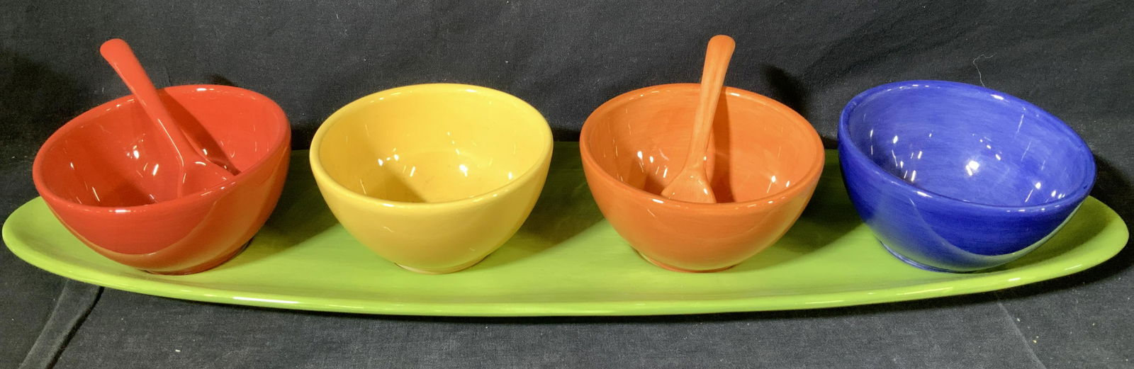 POTTERY BARN Colorful Ceramic Bowl Server Ware (1 of 6)
