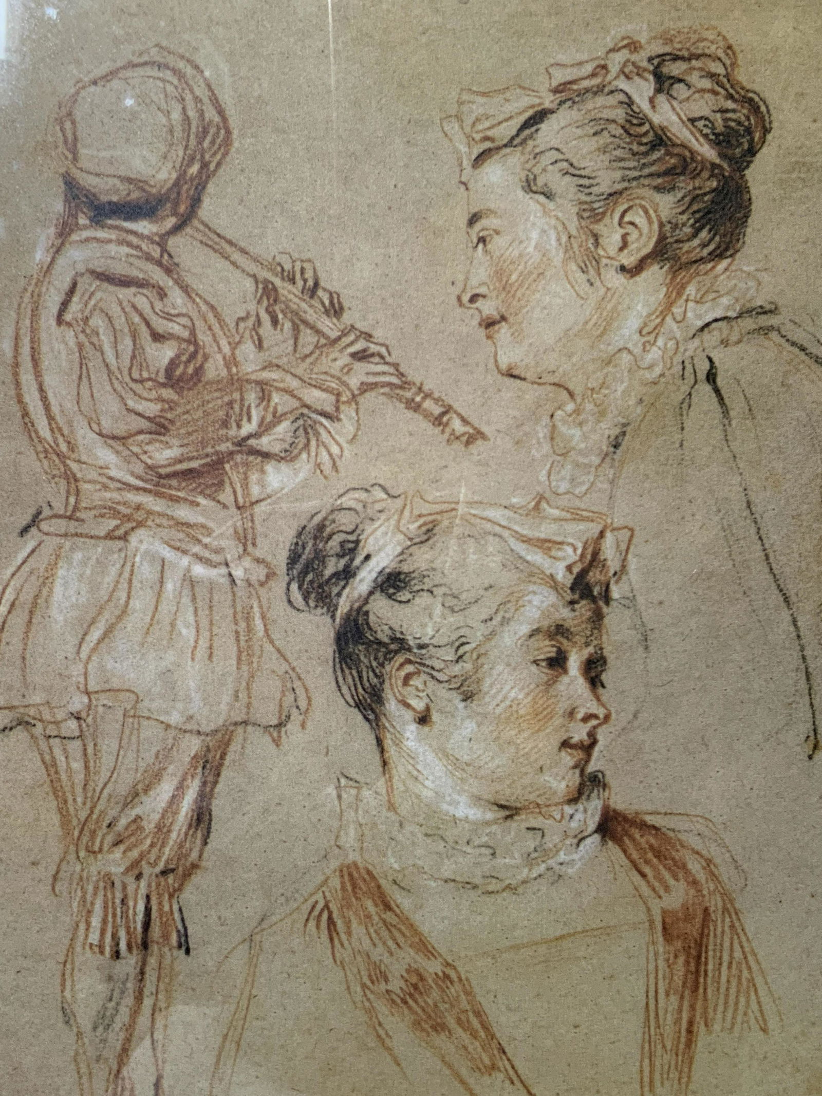 Sketch-Like Portrait Framed Lithograph (1 of 7)