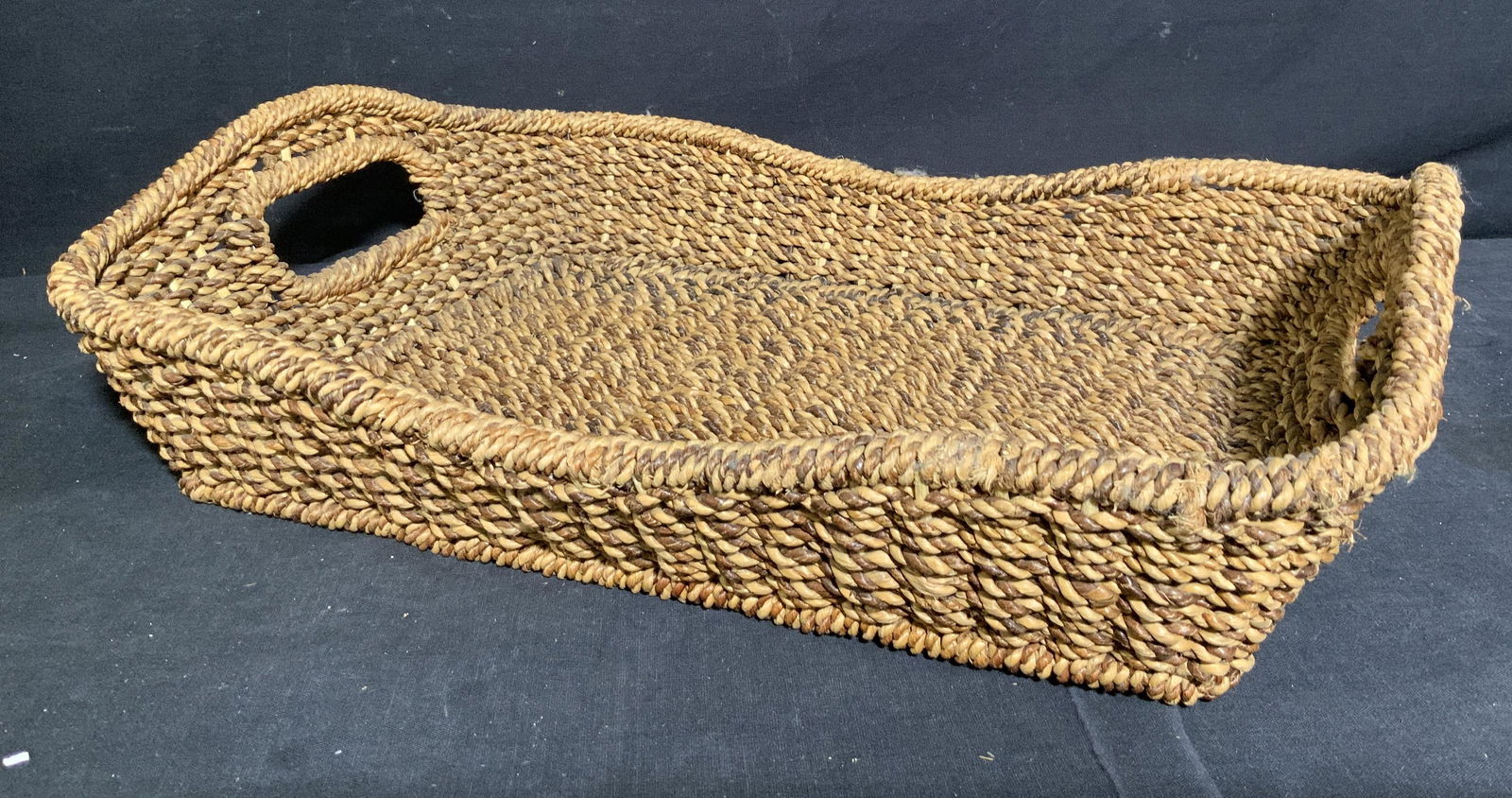 Woven Wicker Tabletop Tray (1 of 4)
