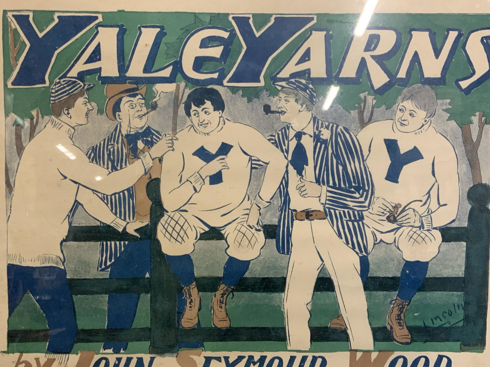 LINCOLN SIGNED Screen Print YALE YARNS (1 of 8)