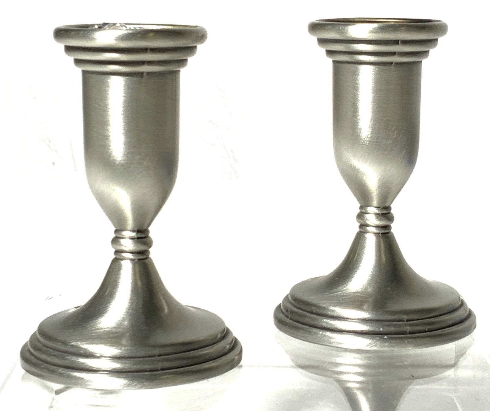 2 White Metal Candle Stick Holders (1 of 7)