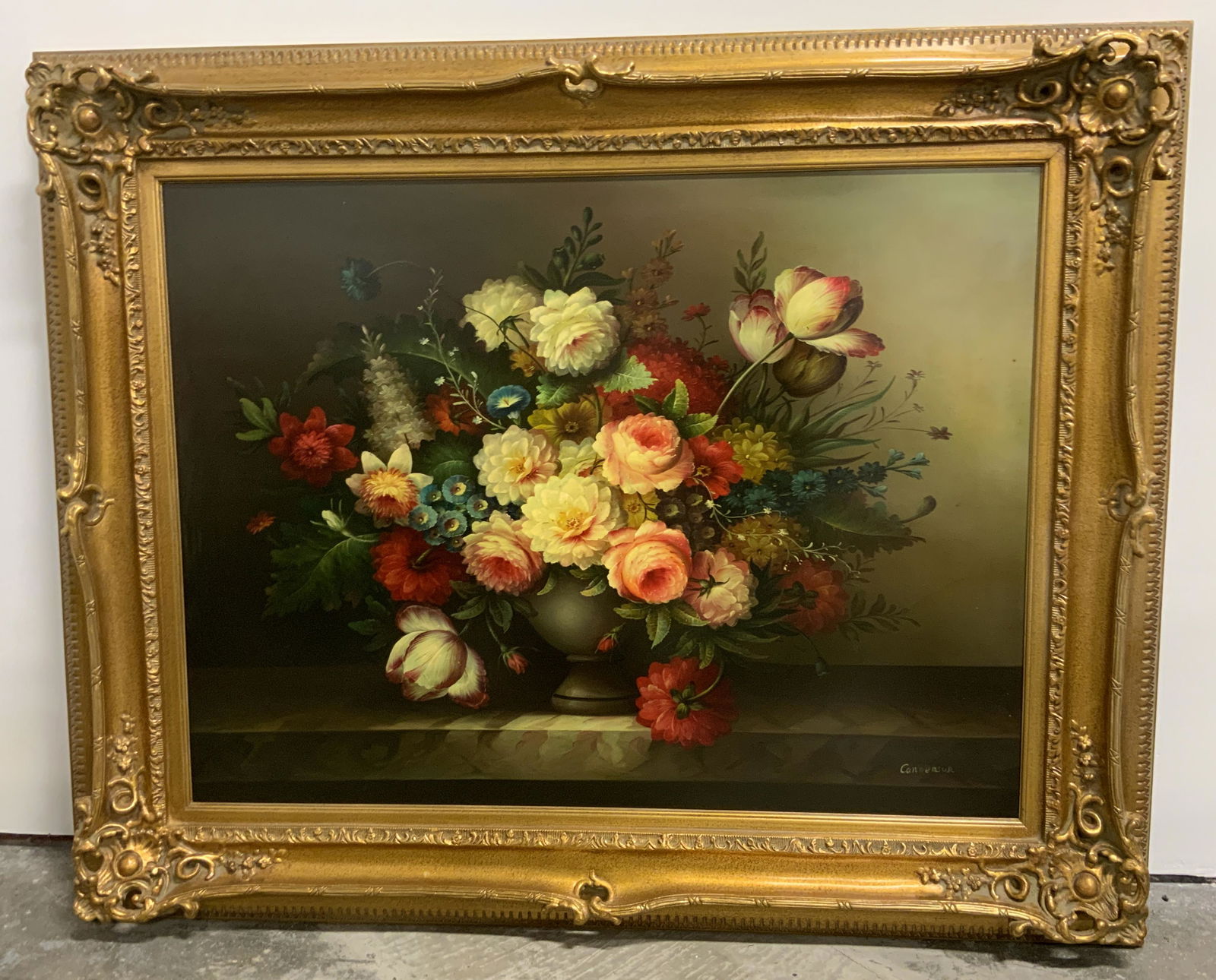 CANNENSON Flower Arrangement Oil on Canvas (1 of 11)