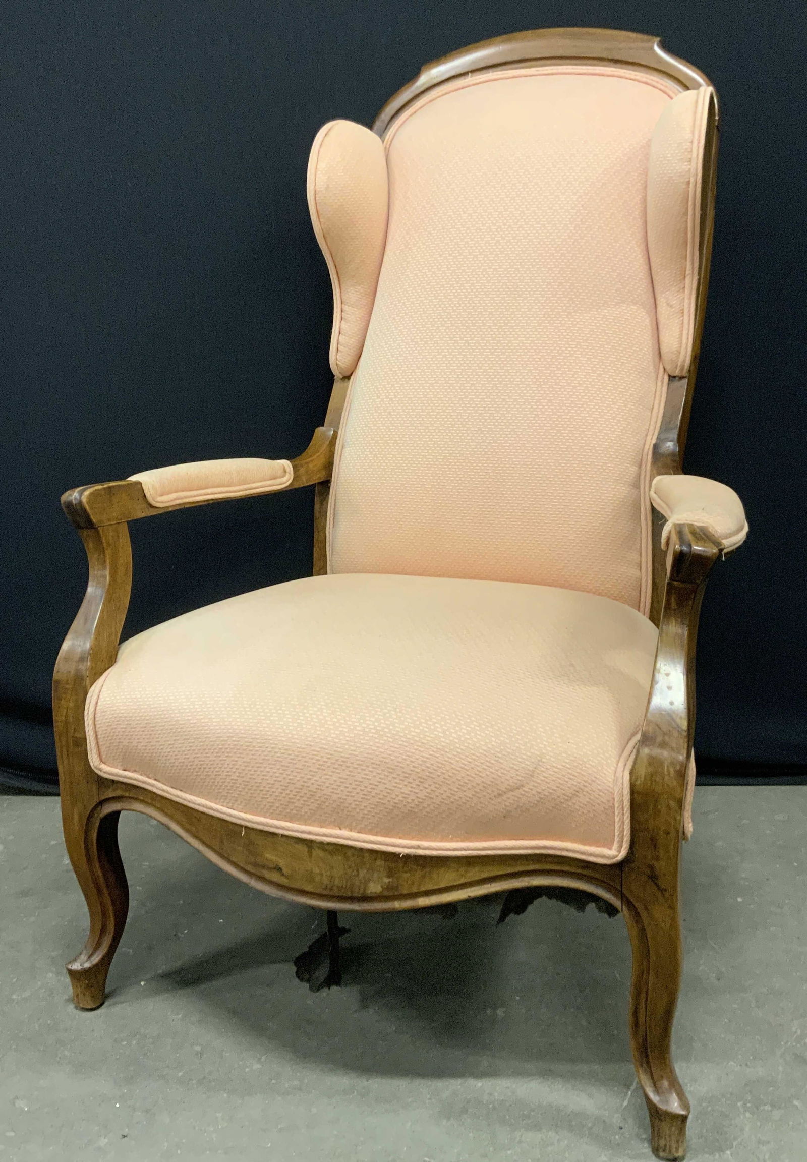 Antique Victorian Style Wing-Back Arm Chair (1 of 11)