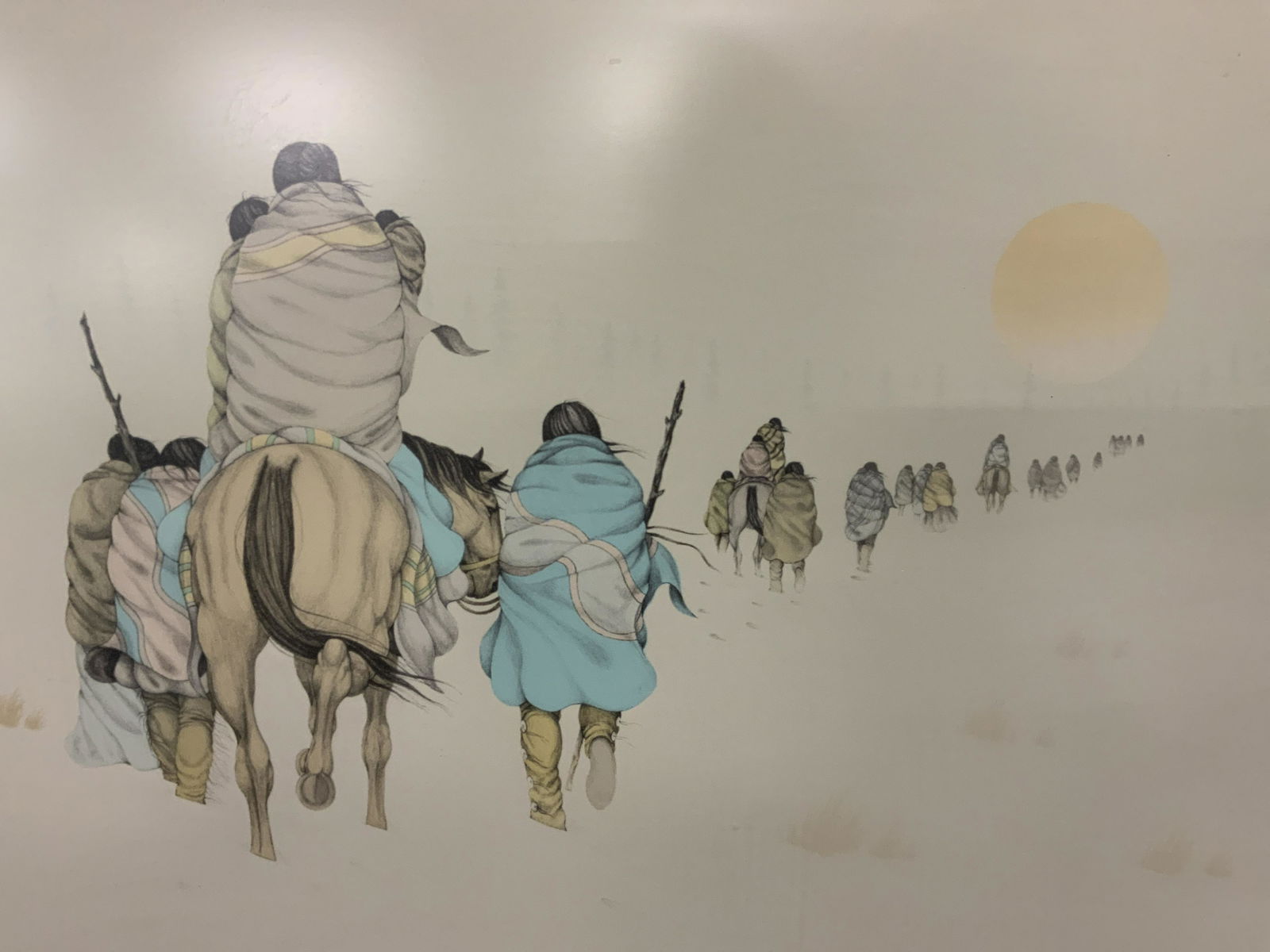 DONALD VANN Signed Lithograph of Native Americans (1 of 10)