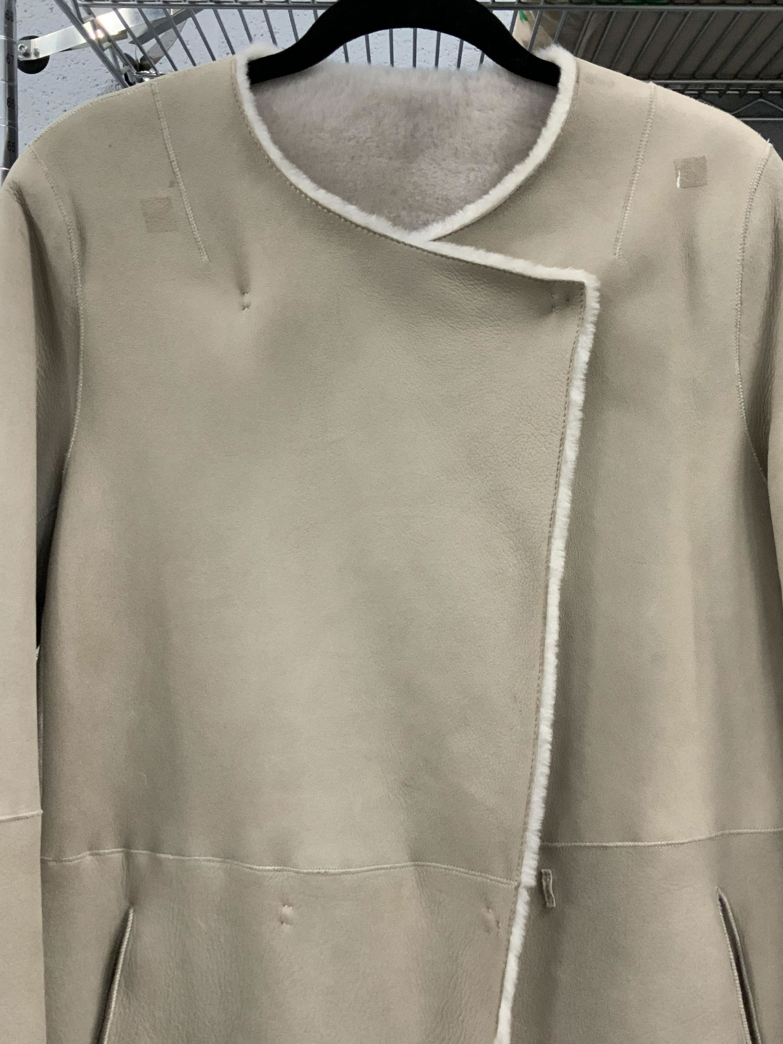 THEORY Shearling and Lamb Leather Coat (1 of 7)