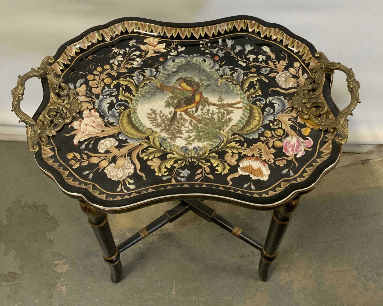 Vintage CASTILIAN Ceramic Tray Topped End Table (1 of 16)