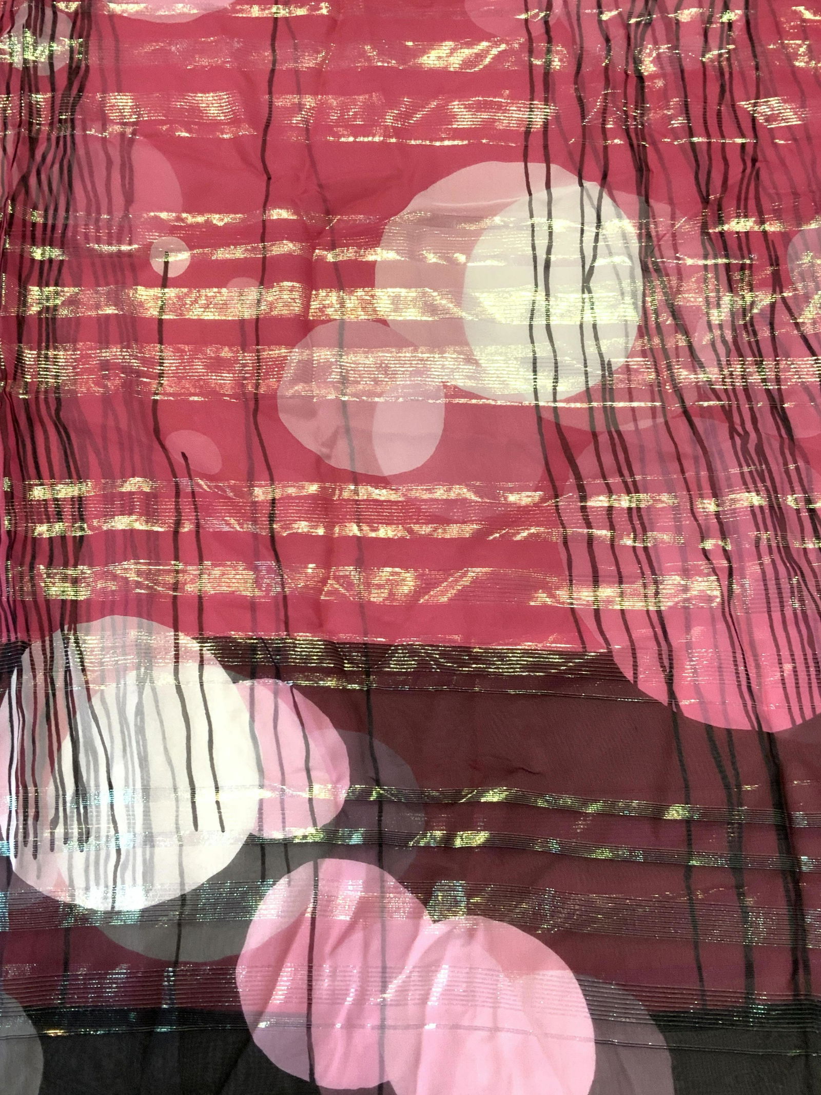 ESCADA Art Deco Silk Scarf, Italy (1 of 6)