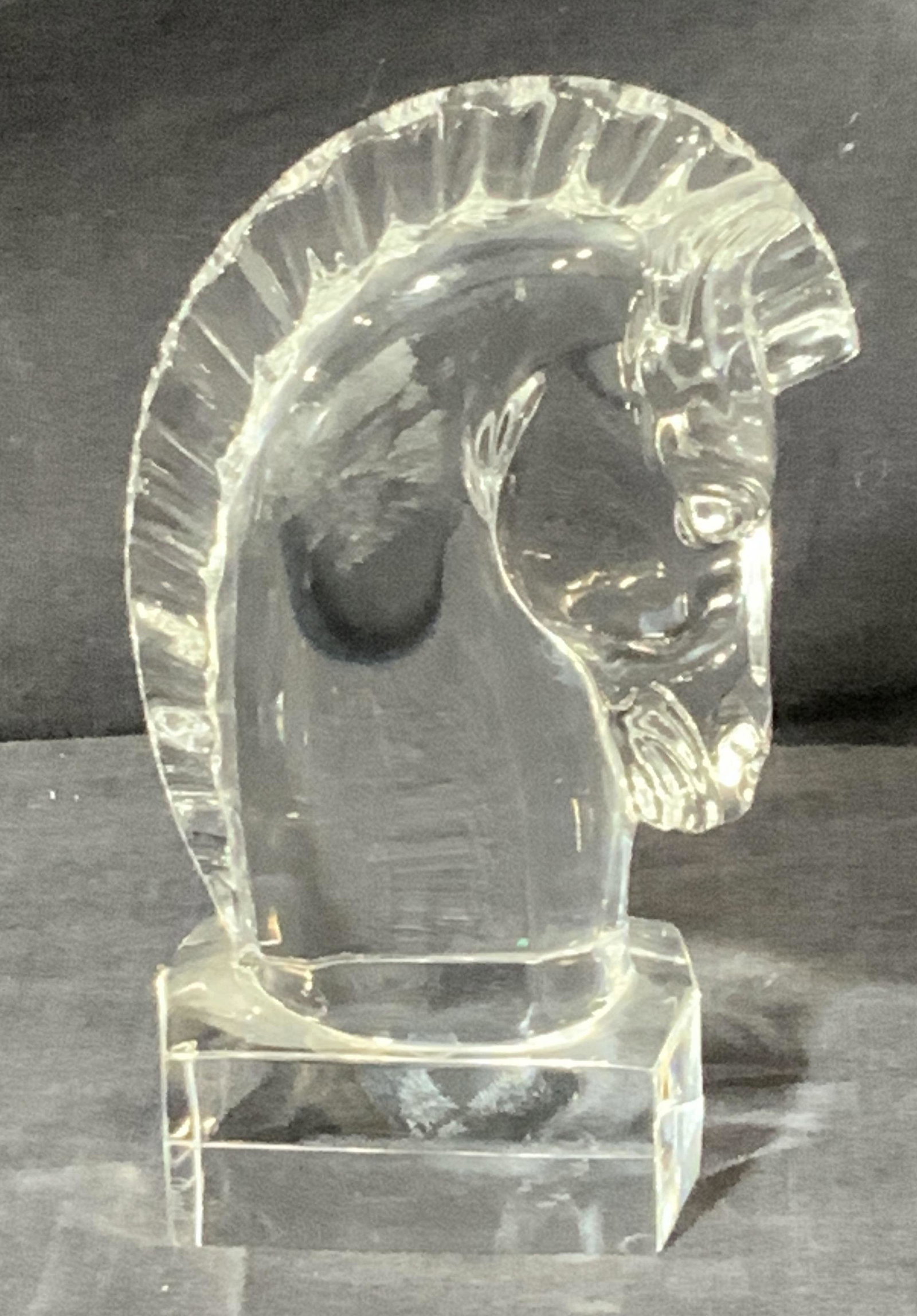 STEUBEN Crystal Trojan Horse Figural, Signed (1 of 7)