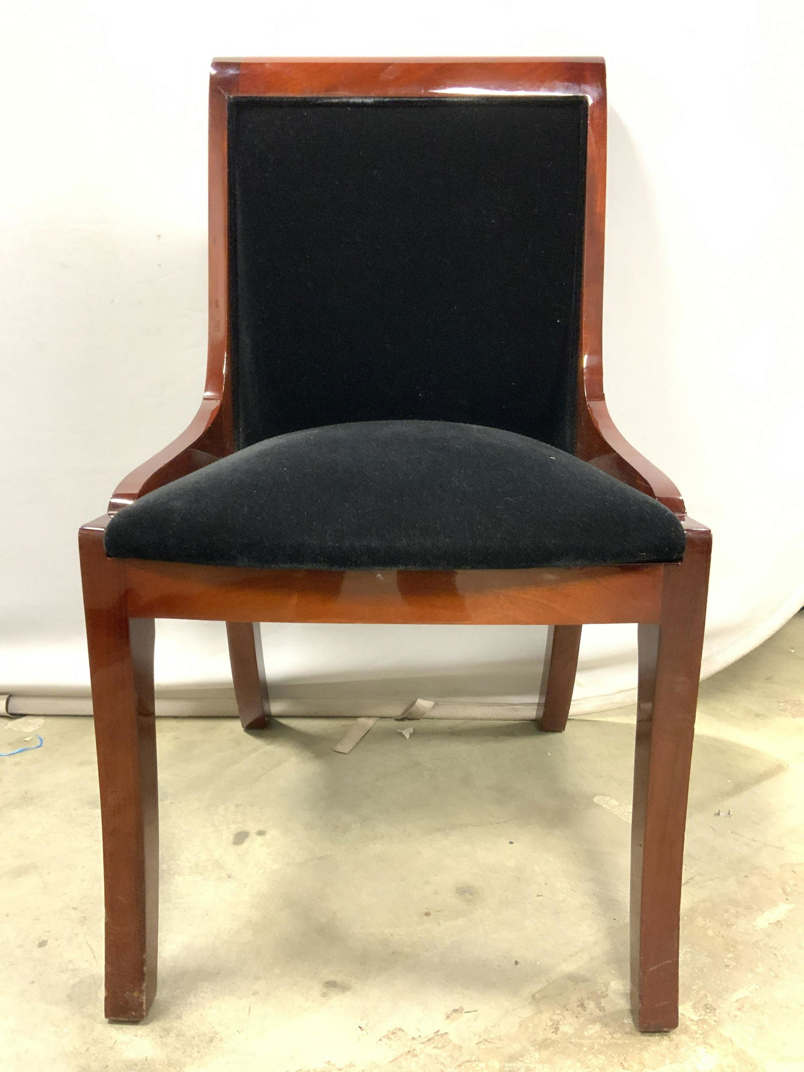 Empire Style Upholstered Wooden Side Chair (1 of 10)