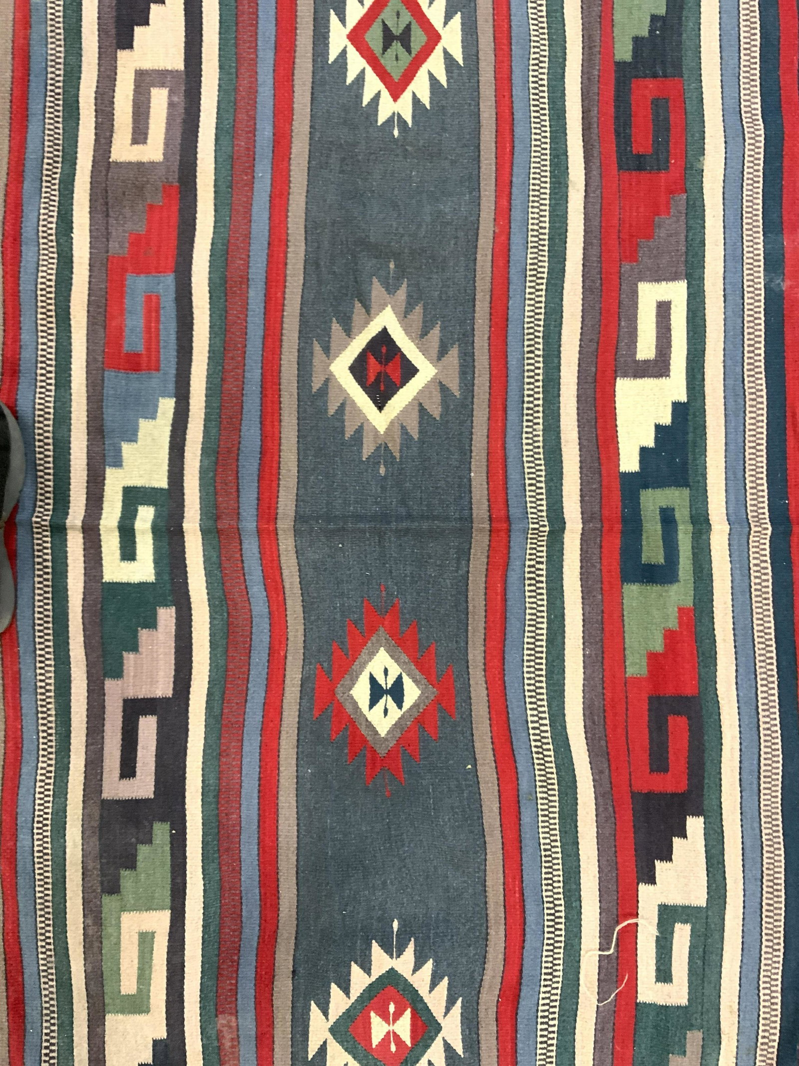 Kilim Tribal Style Handmade Wool Rug (1 of 10)