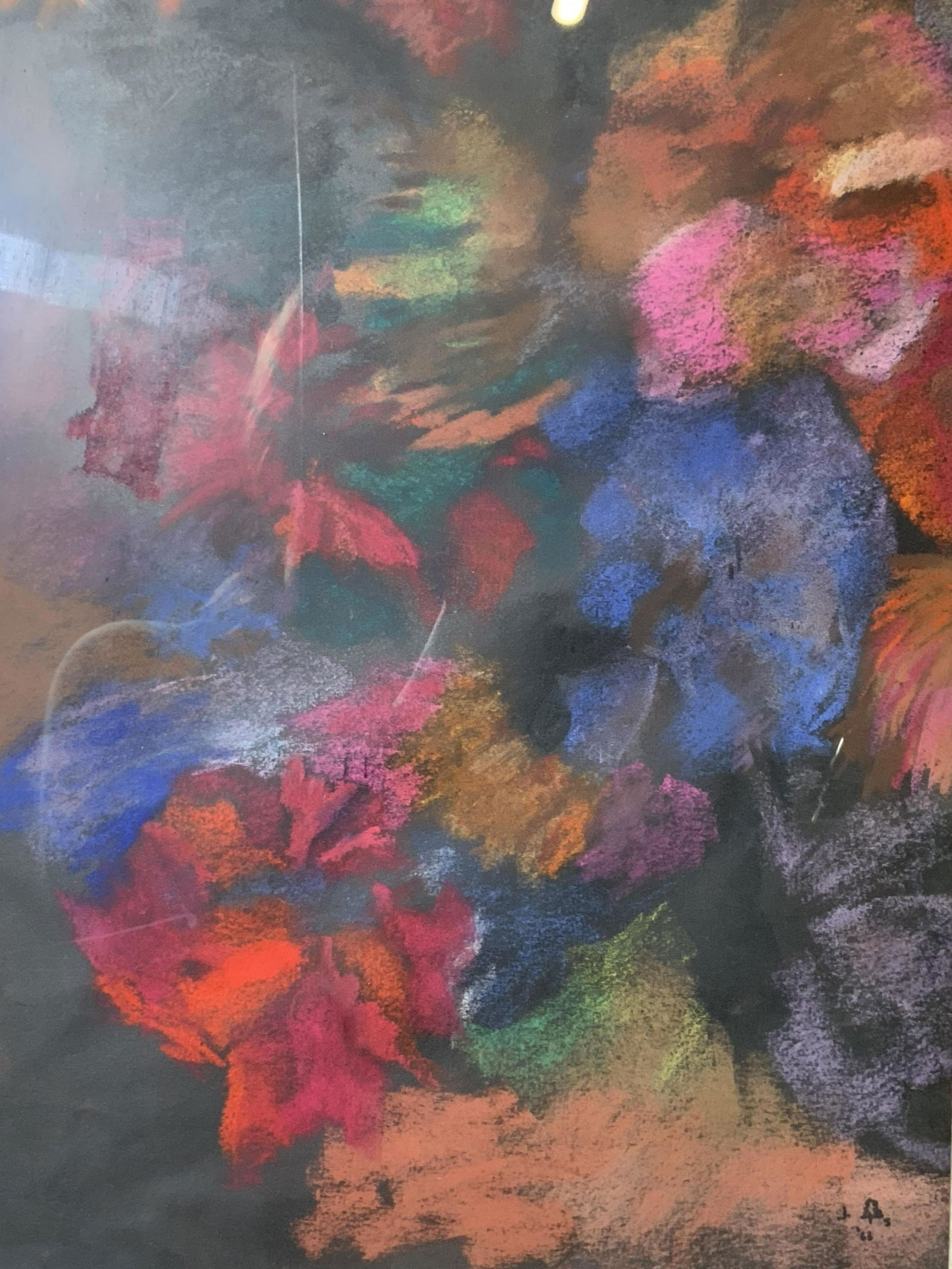 Vibrant Abstract Pastel on Paper (1 of 10)