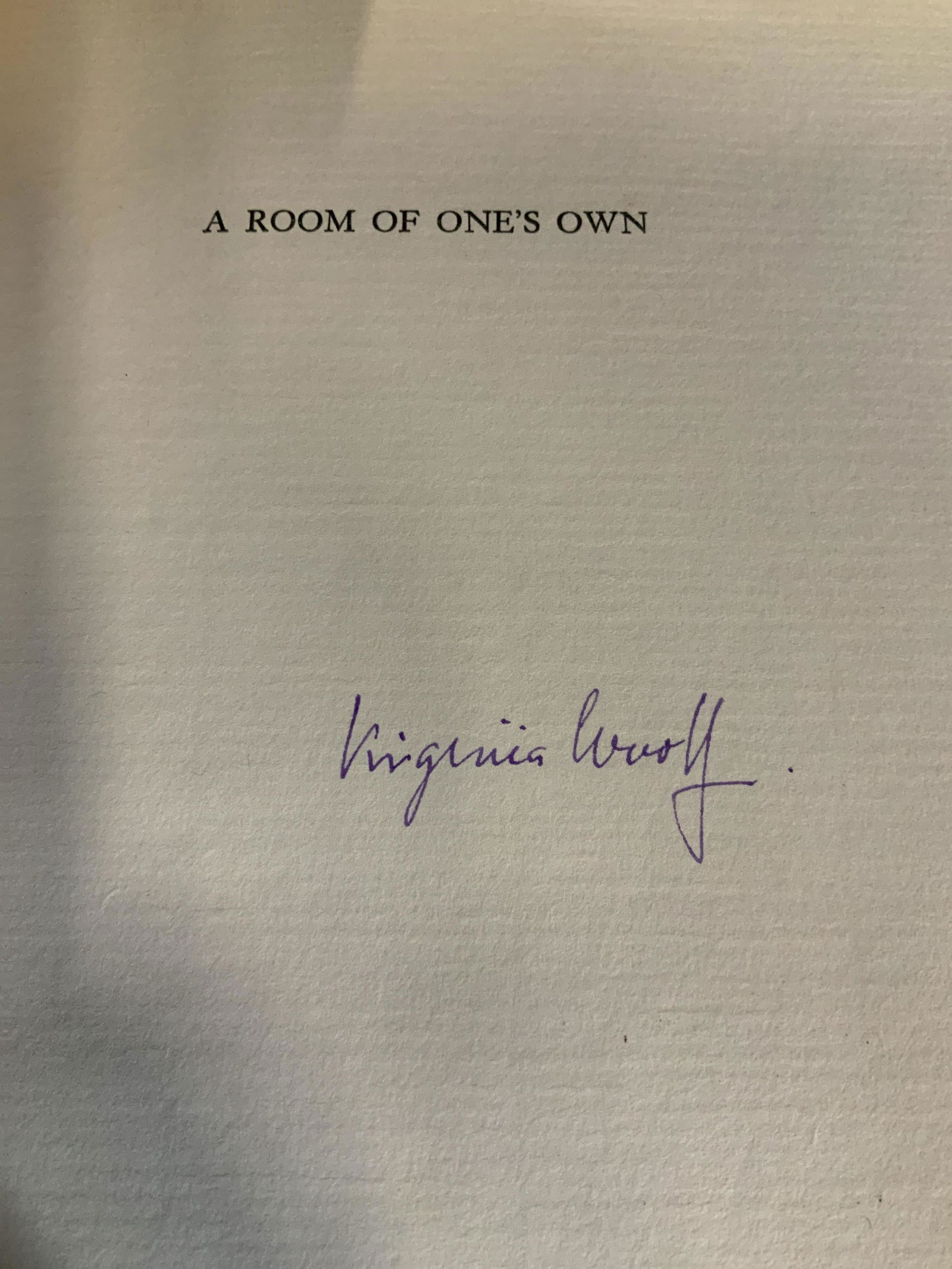 Signed Virginia Woolf Ltd Ed A Room of Ones Own (1 of 16)