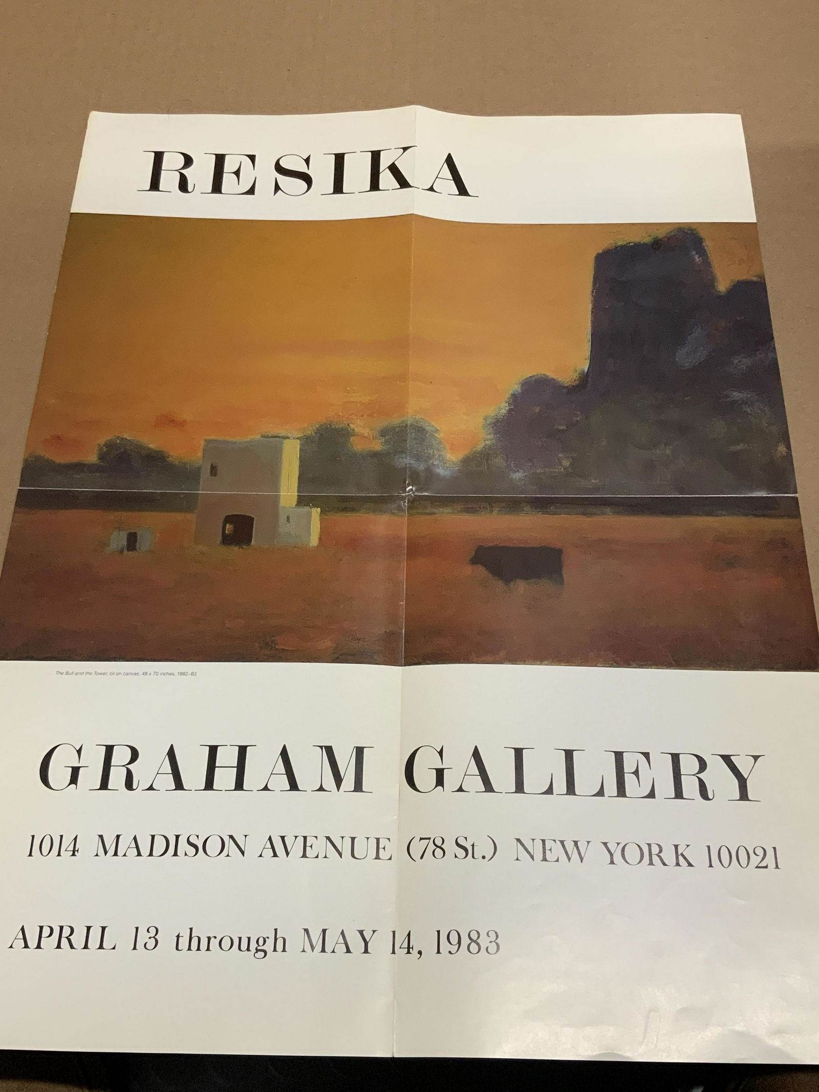 Vintage PAUL RESIKA EXHIBITION Poster (1 of 5)