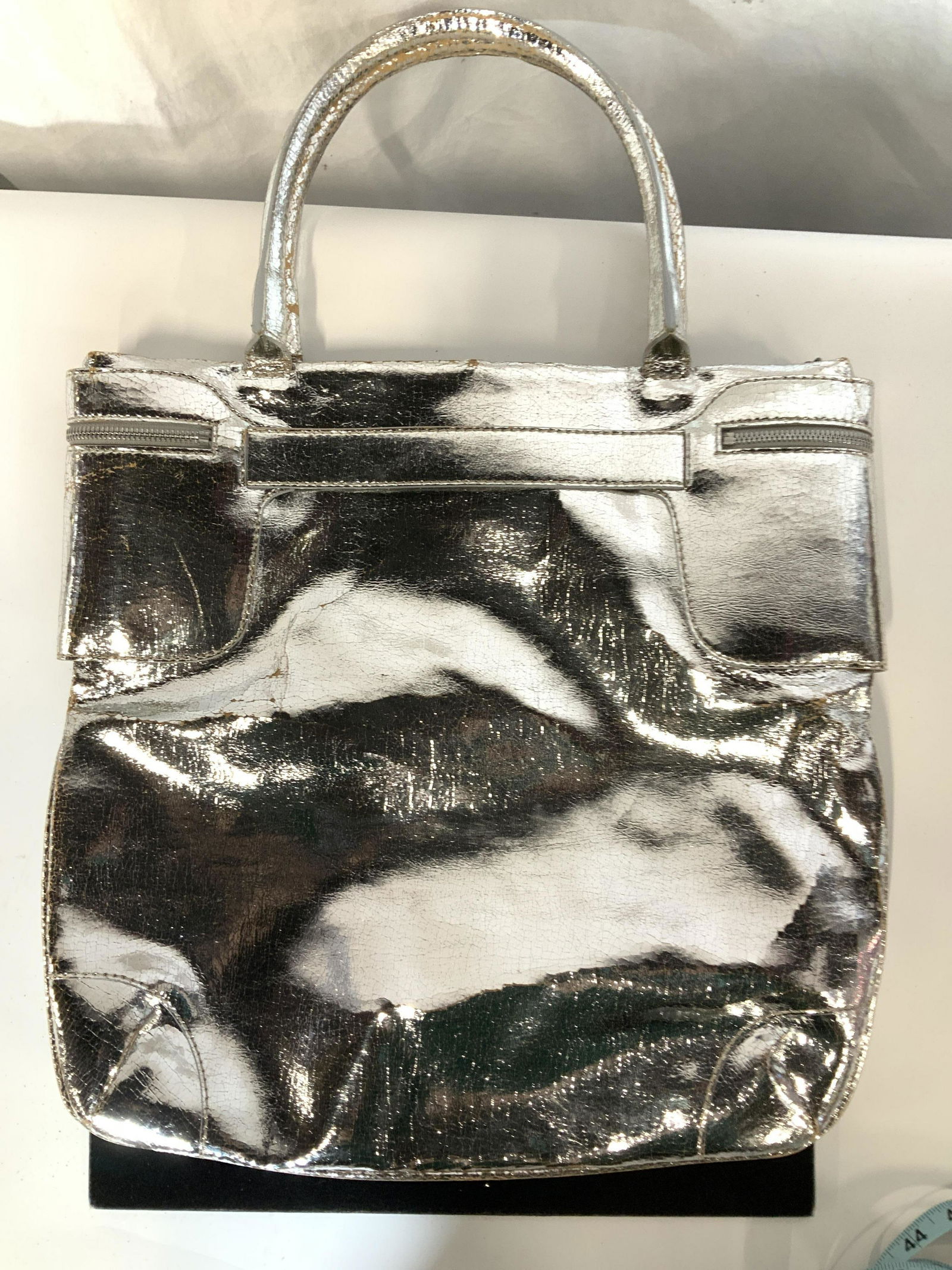 Stella McCARTNEY Vtg Silver Tote Bag (1 of 8)