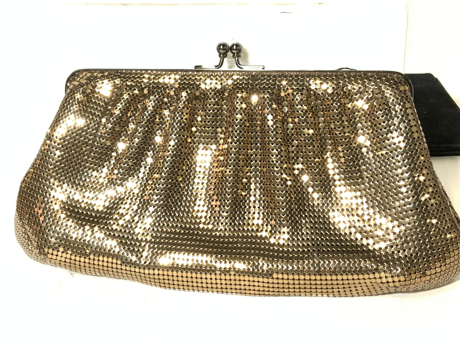 Whiting & Davis Gold Metal Mesh Handbag New (1 of 7)