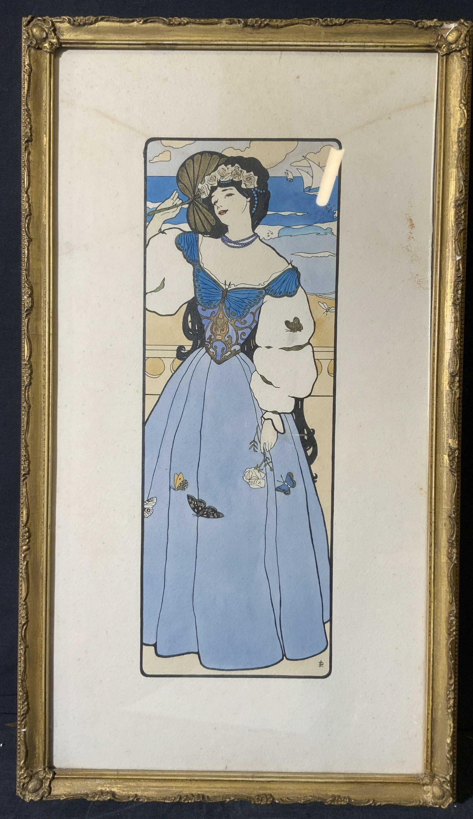 Signed J.D. Summer Woman Framed Serigraph (1 of 9)