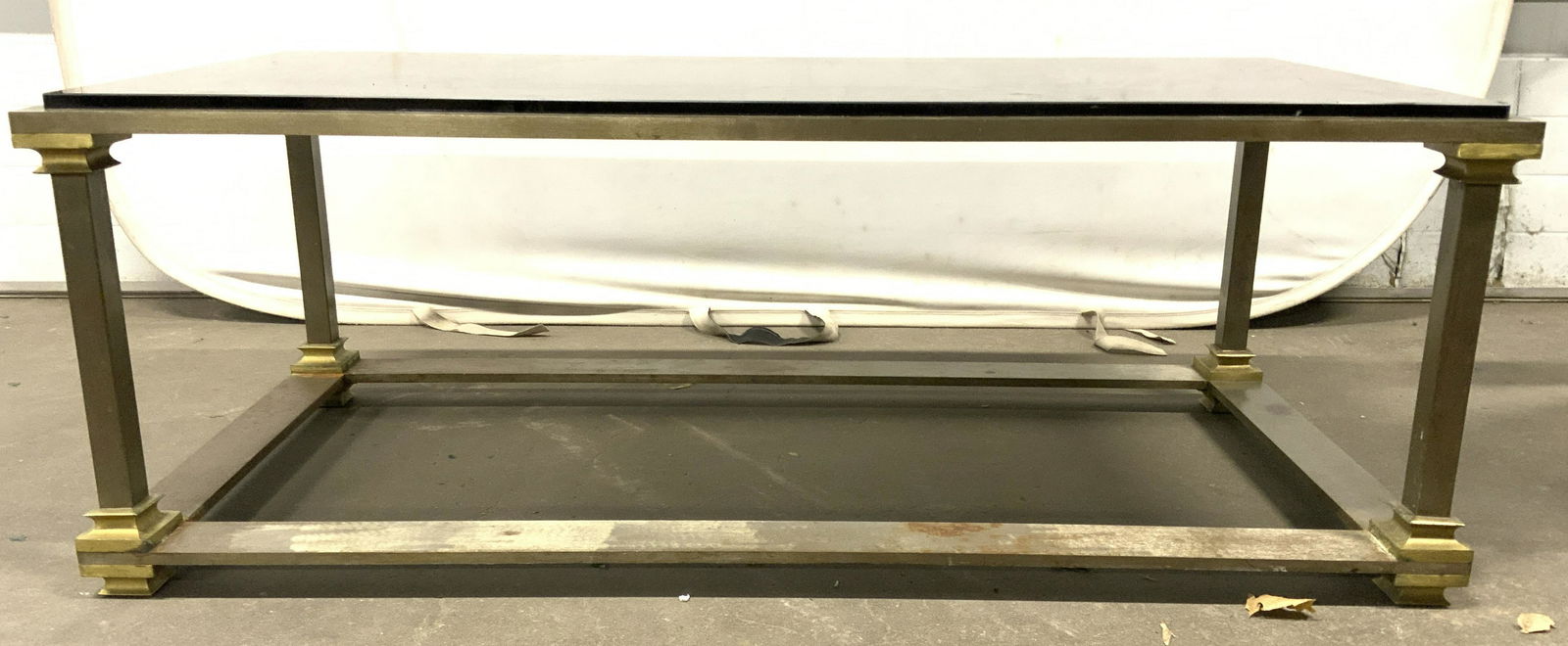 Vintage Metal Coffee Table W Glass Top (1 of 10)