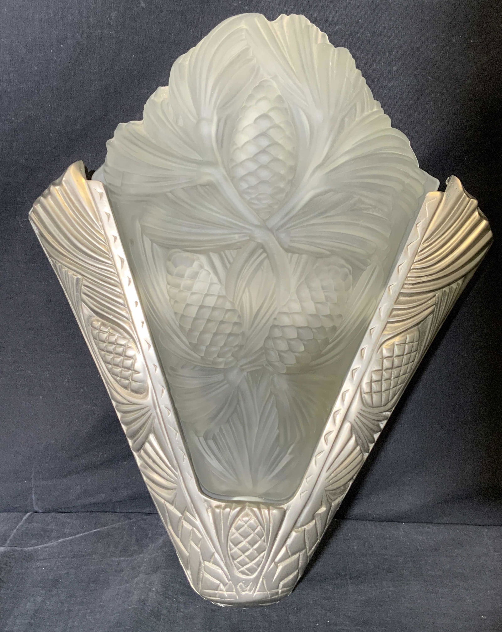 Art Deco Pine Cone Motif Wall Sconce (1 of 9)
