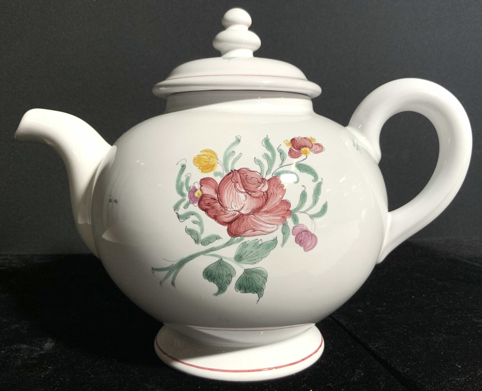 ATELIER DE SEGRIES Painted Ceramic Lidded Teapot (1 of 10)