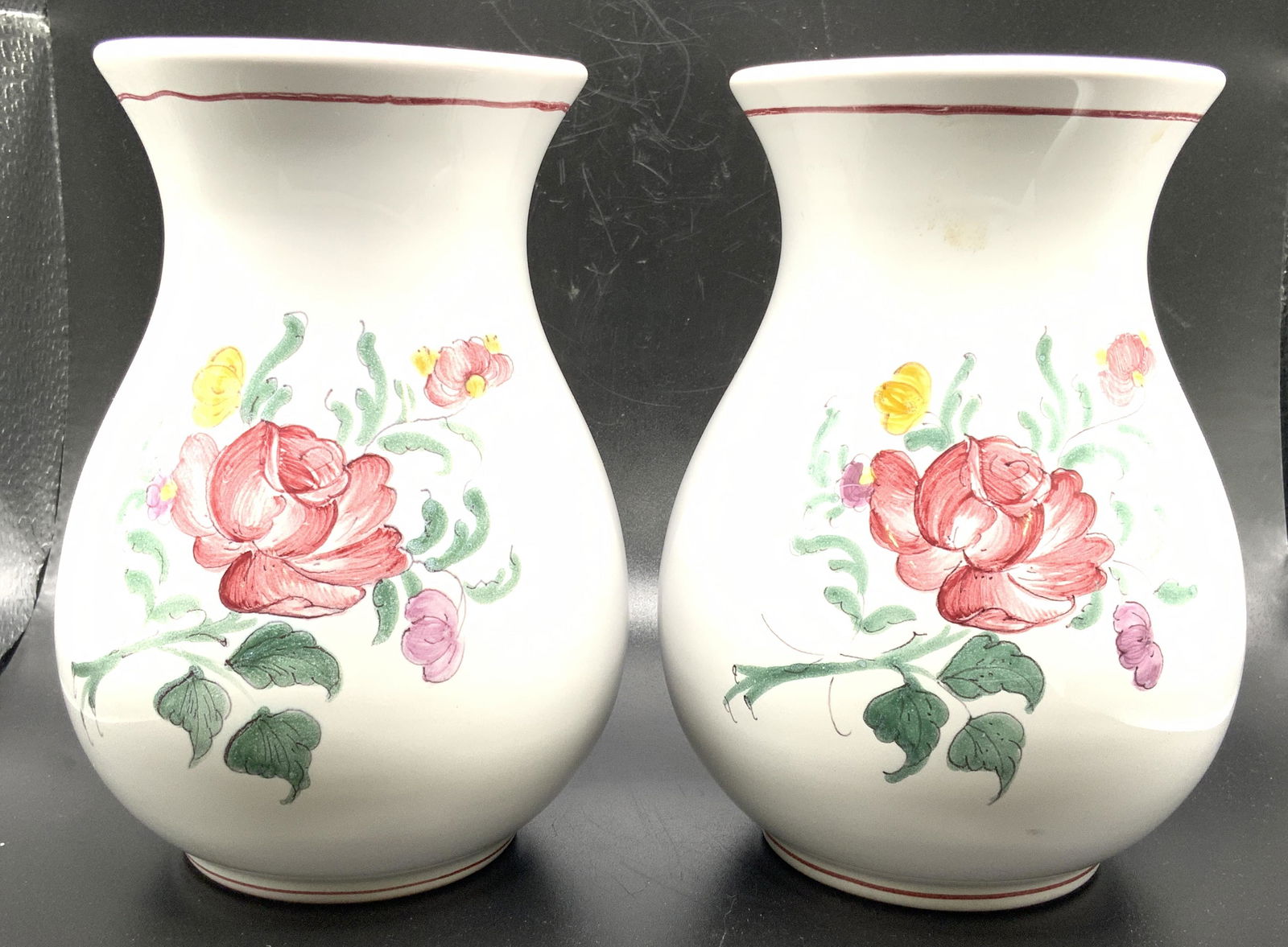 Pair ATELIER DE SEGRIES French Ceramic Vases (1 of 9)