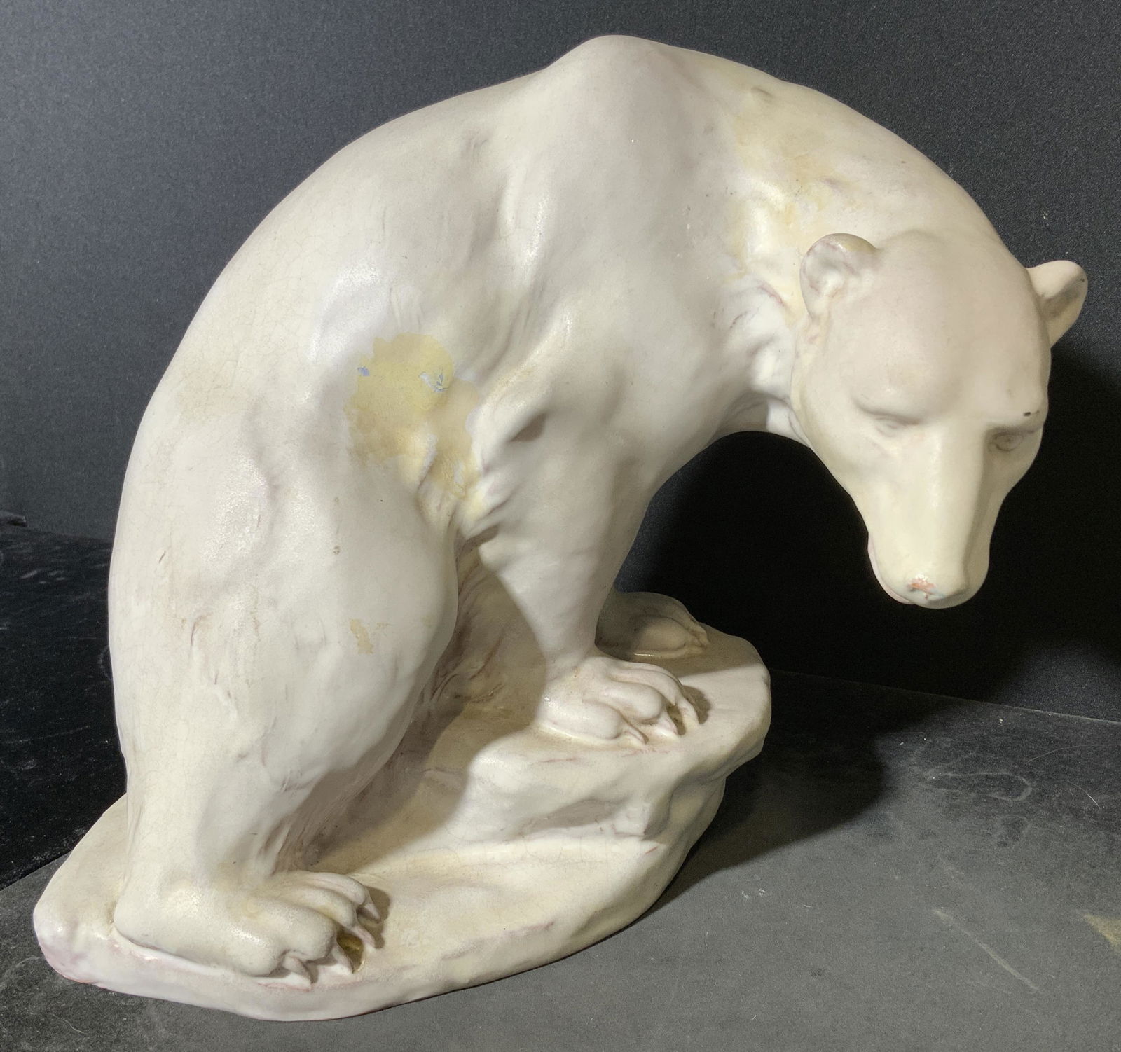 Signed E. PATTORINO Polar Bear Sculpture, Italy (1 of 10)