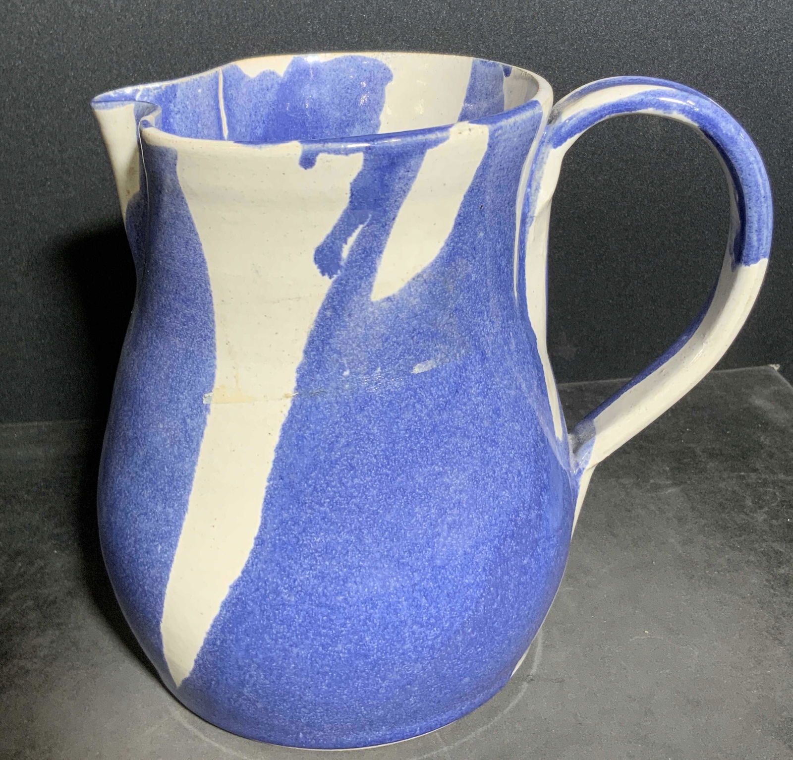 Vintage EG KING POTTERY Handmade Ceramic Pitcher Barnebys