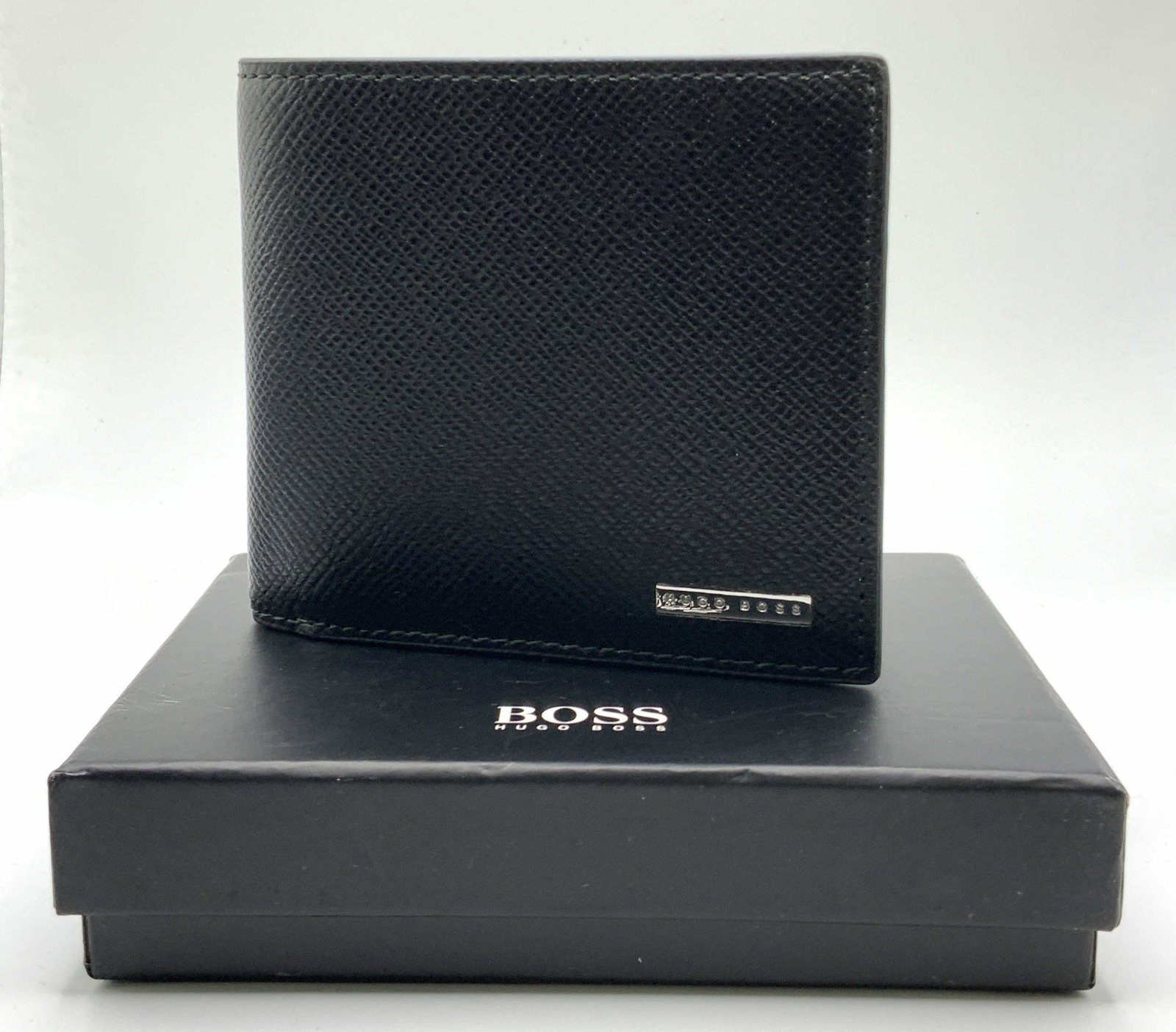 HUGO BOSS Black Leather Bifold Wallet, Org Box (1 of 10)
