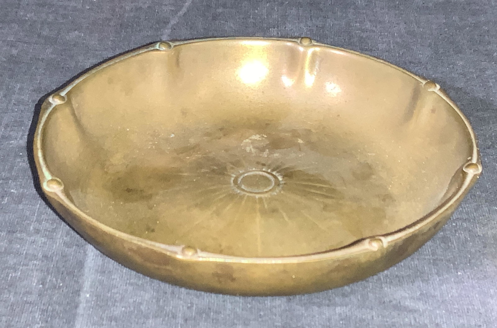Vintage Tiffany Studios Brass Trinket Tray (1 of 9)