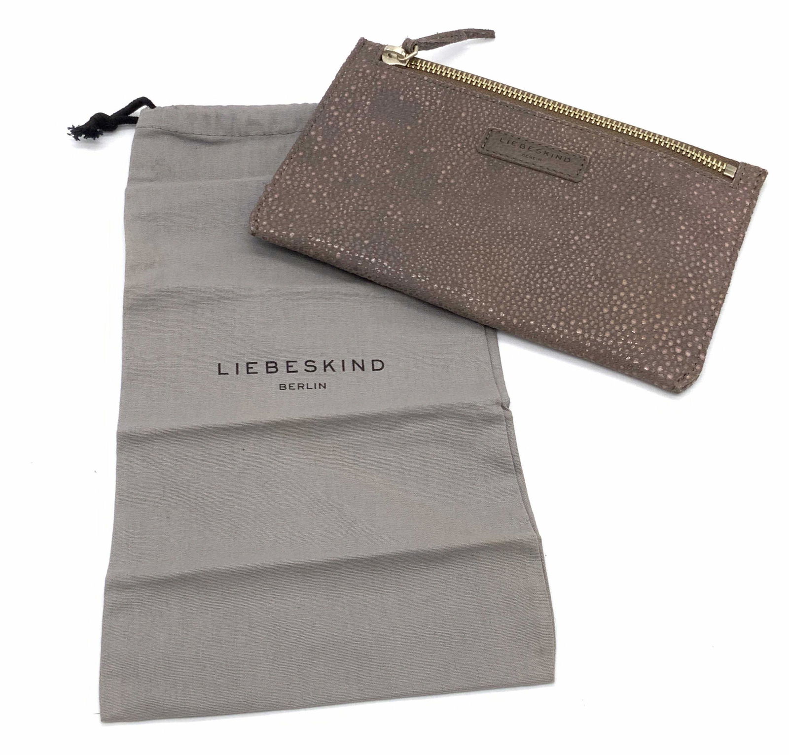 LIEBESKIND BERLIN Leather Clutch W/ Dust Bag (1 of 9)