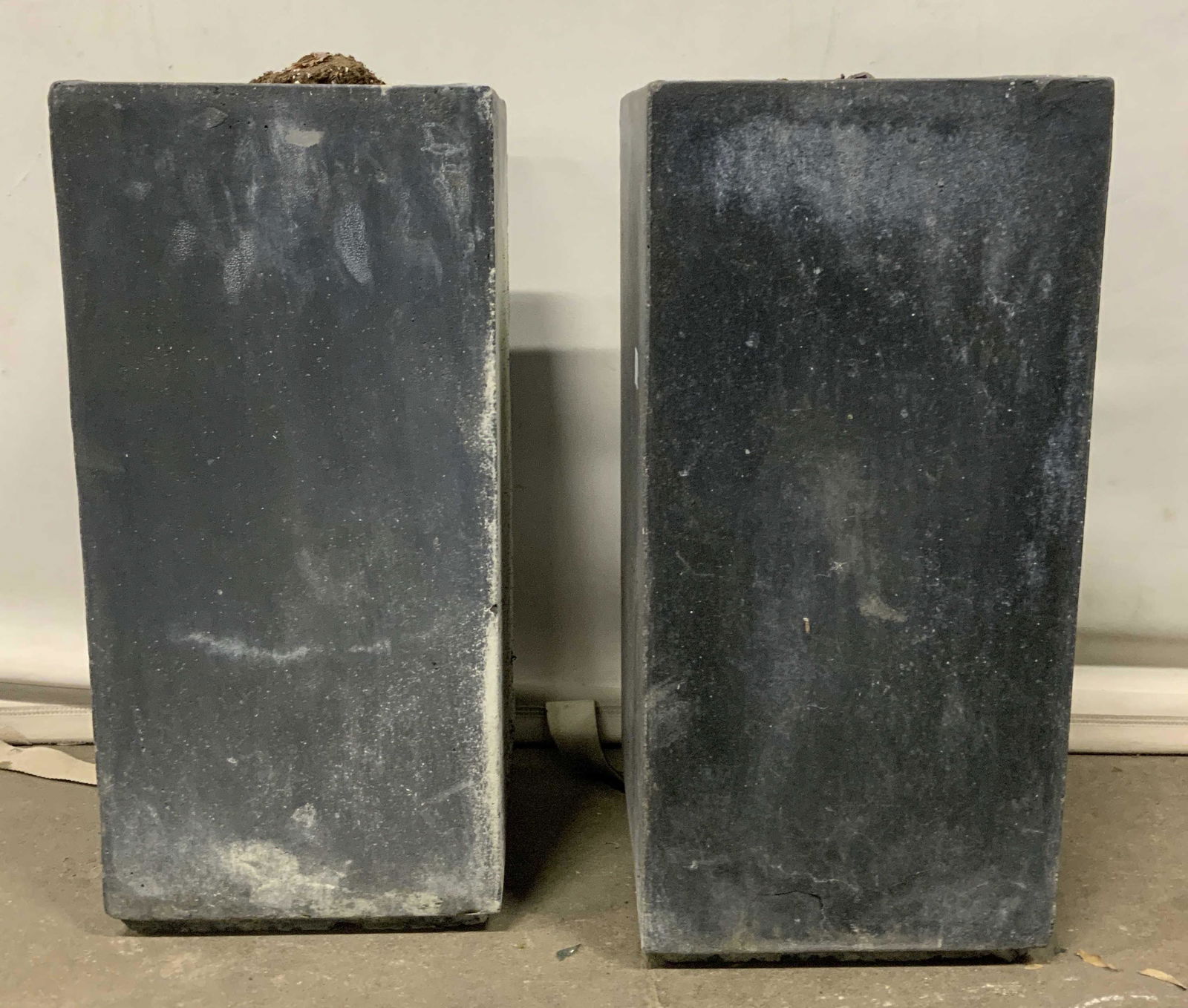 Pair Plaster Ceramic Planters (1 of 8)