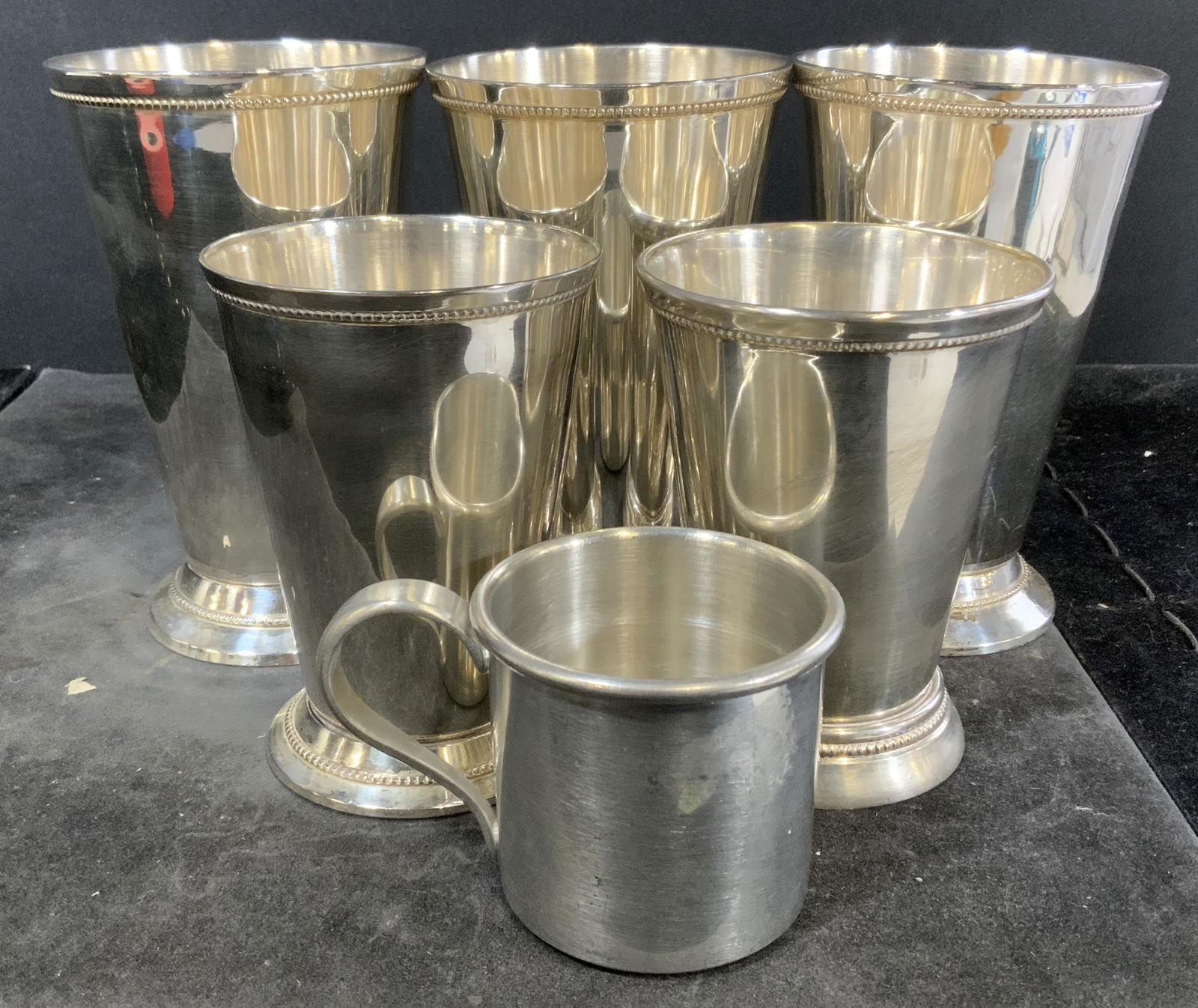 Group lot 6 Metal Cups (1 of 7)