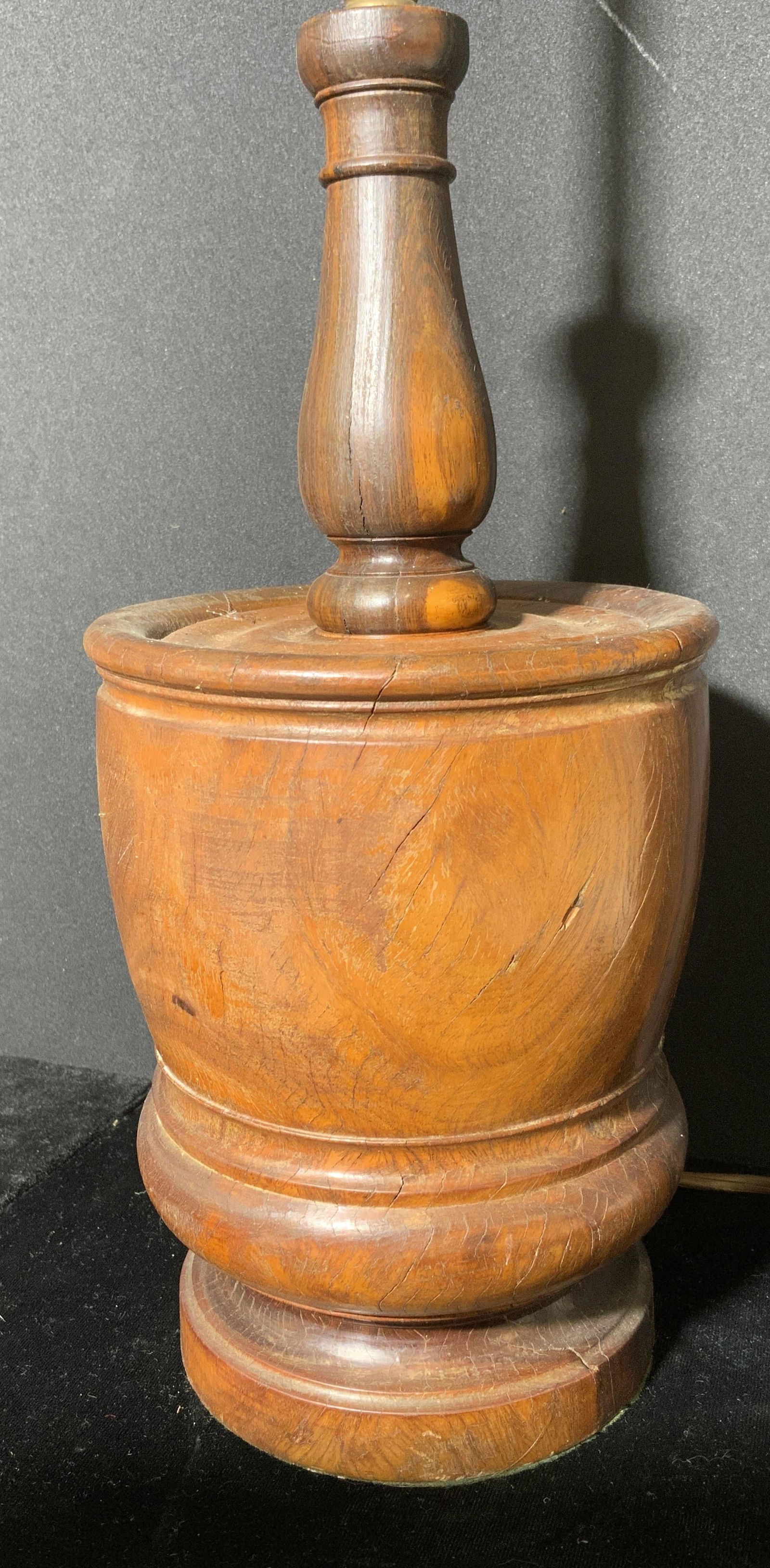 Vintage Wooden Tabletop Lamp (1 of 7)