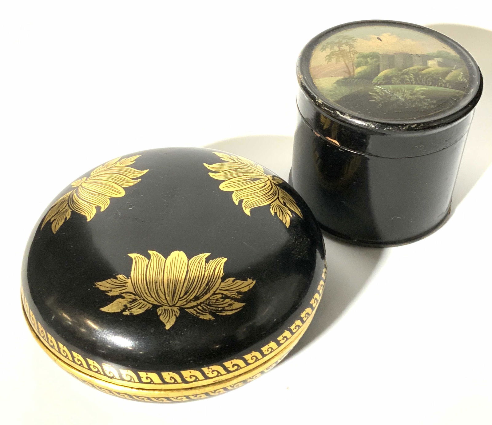 Lot 2 Wooden Trinket Boxes (1 of 6)