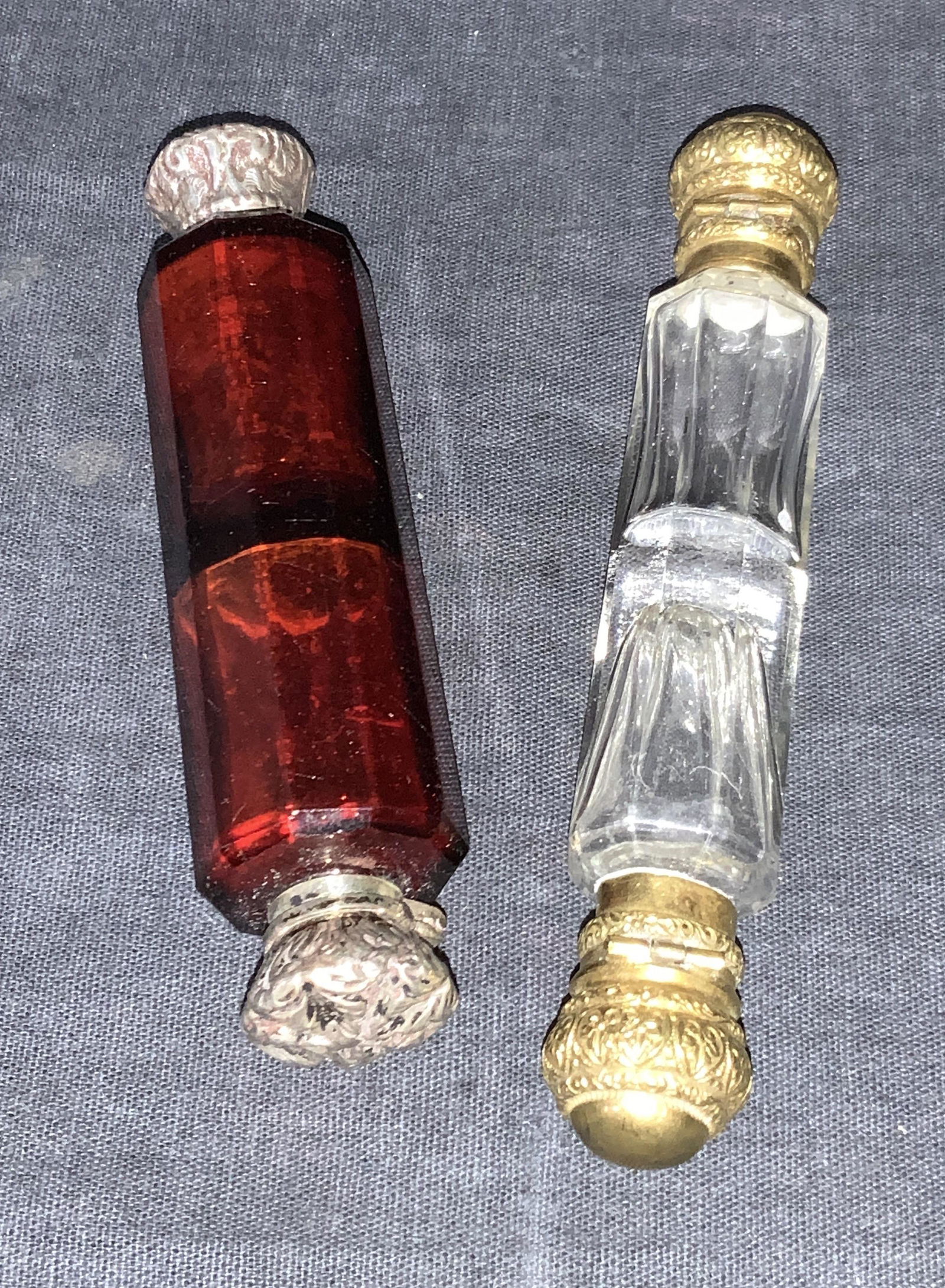 2 Art Deco Double Sided Perfume Bottles (1 of 6)