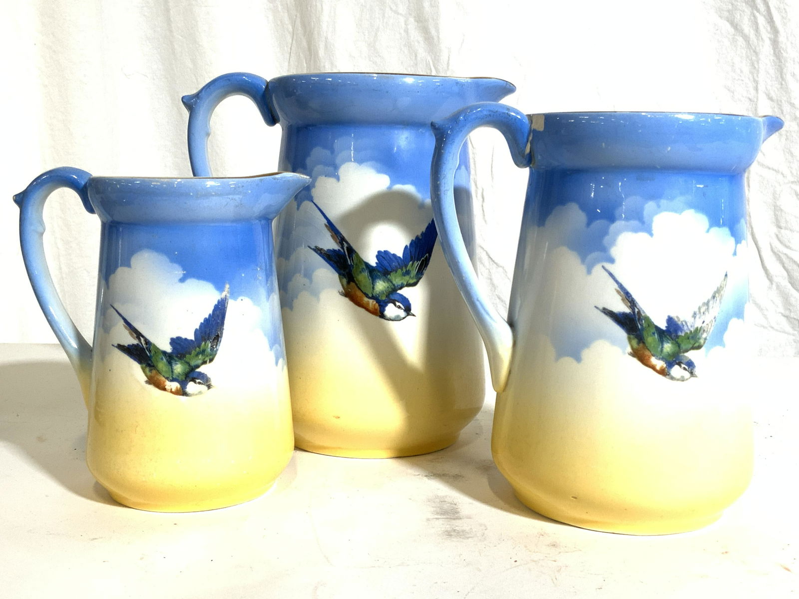Set 3 FALCON WARE ENGLAND Porcelain Pitchers (1 of 10)